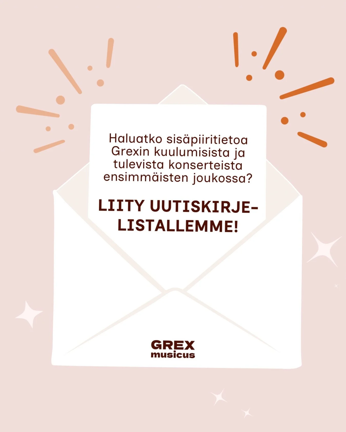 Haluatko tiet&auml;&auml; ensimm&auml;isten joukossa Grexin kuulumisista ja tulevista konserteista?

💌Liity Grexin uutiskirjelistalle biosta l&ouml;ytyv&auml;n linkin kautta!

Linkki my&ouml;s ohessa🔗:
https://share-eu1.hsforms.com/1s2hTPLF9TGW8oTG