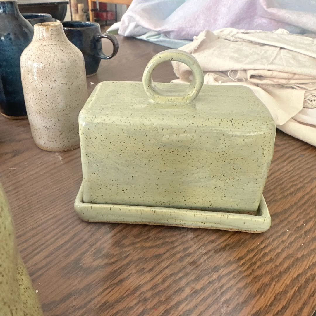 Want to make a square butter dish like this? Kelley Marquis will be leading a workshop on March 23, 6-8pm! Registration will open by March 1.