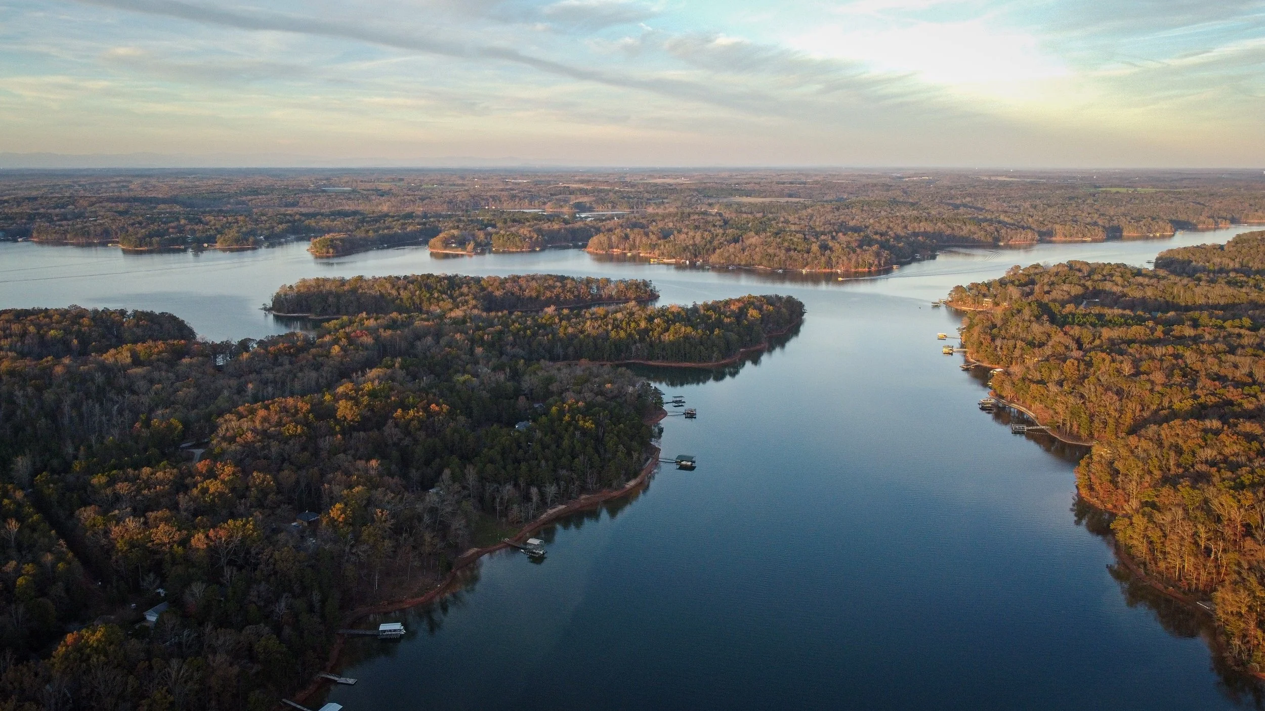 View of Lake Hartwell in Anderson, SC.