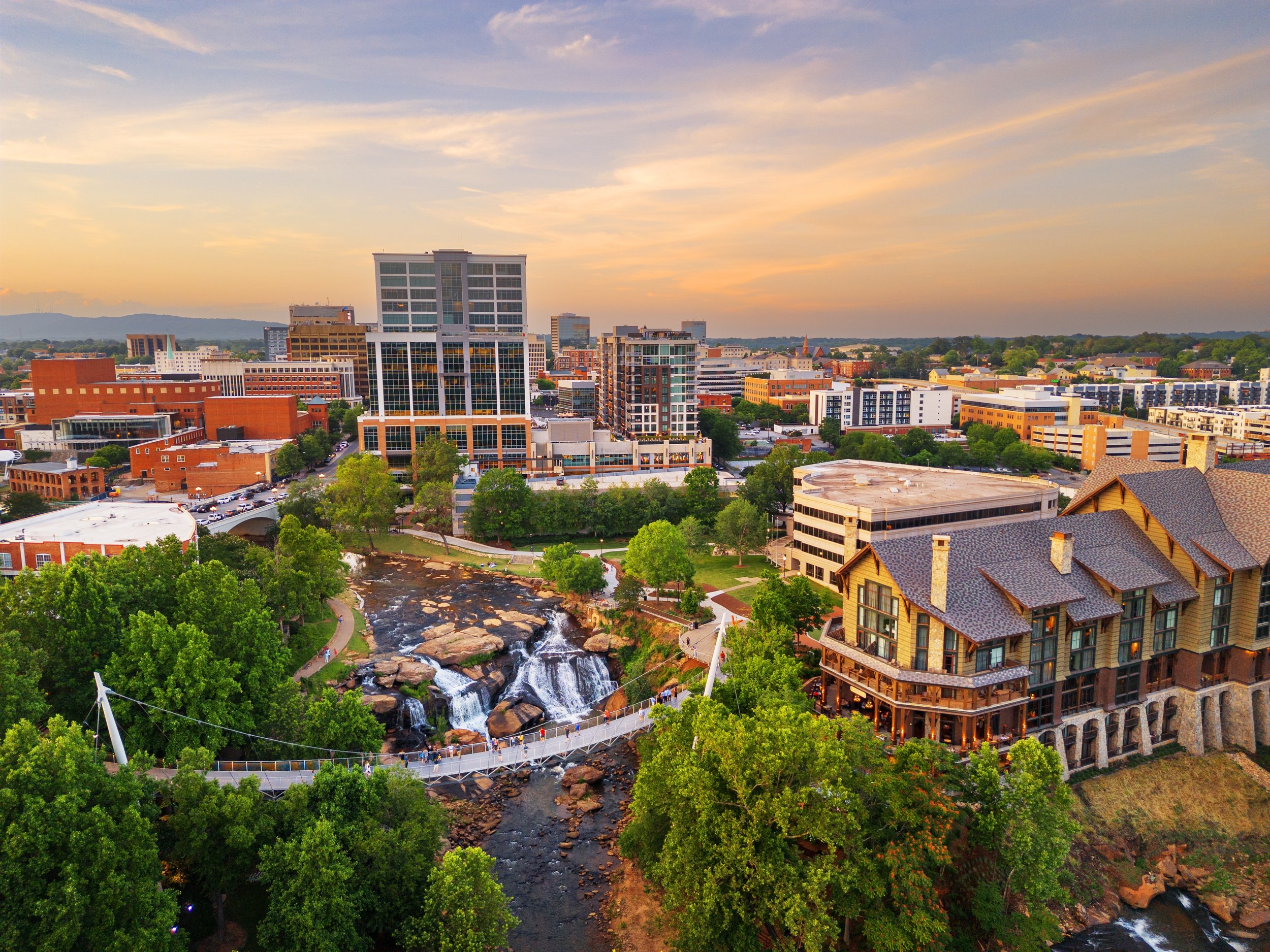 Downtown Greenville in South Carolina.