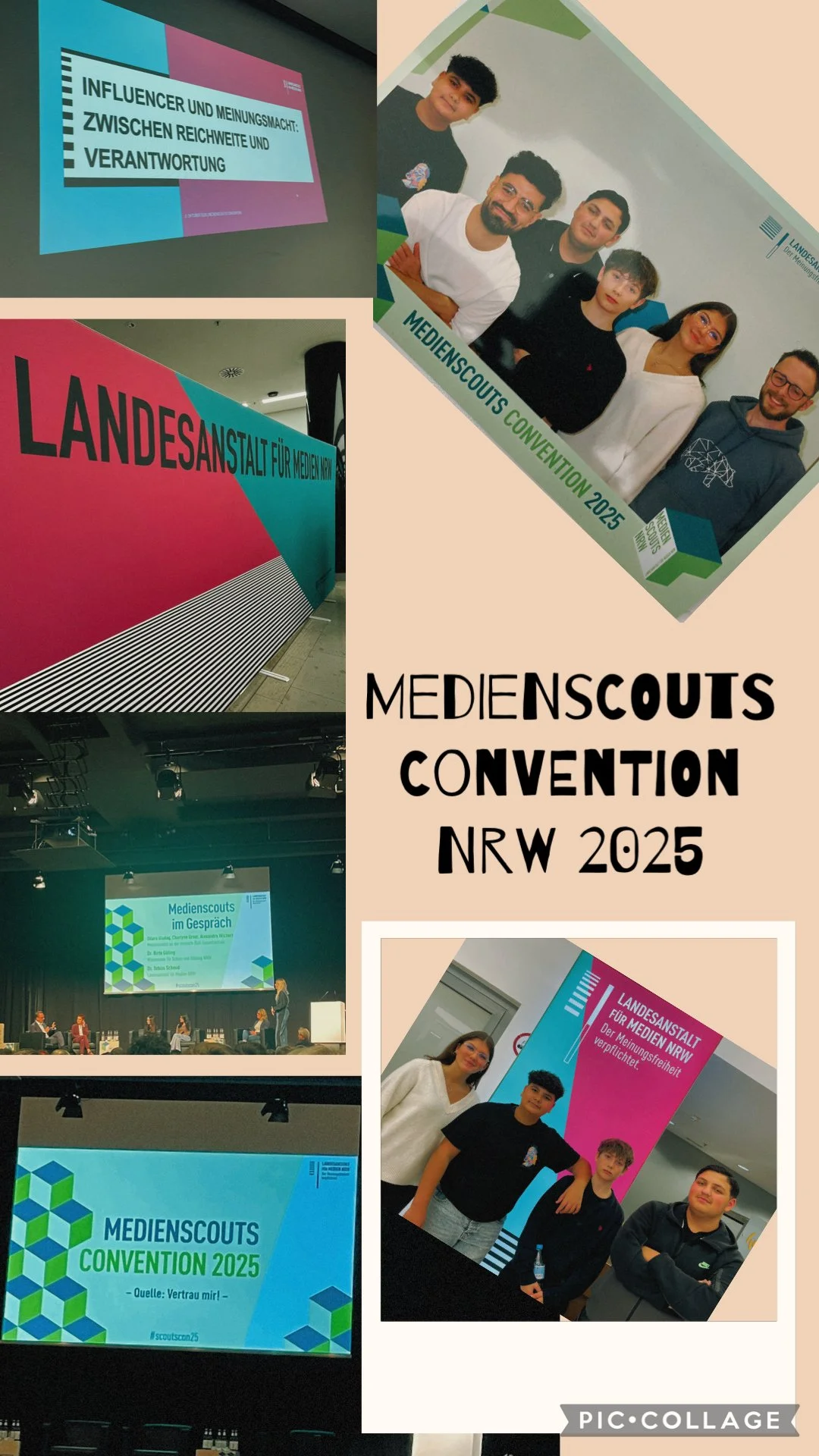Geschwister-Scholl-Schule bei der Medienscouts Convention NRW 2025
