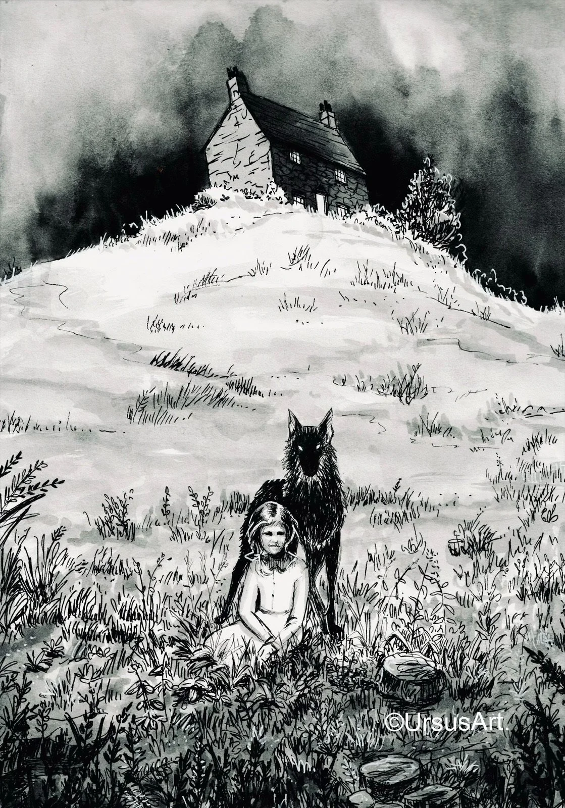 ‘The Garden’, ink on paper, A4, RESERVED