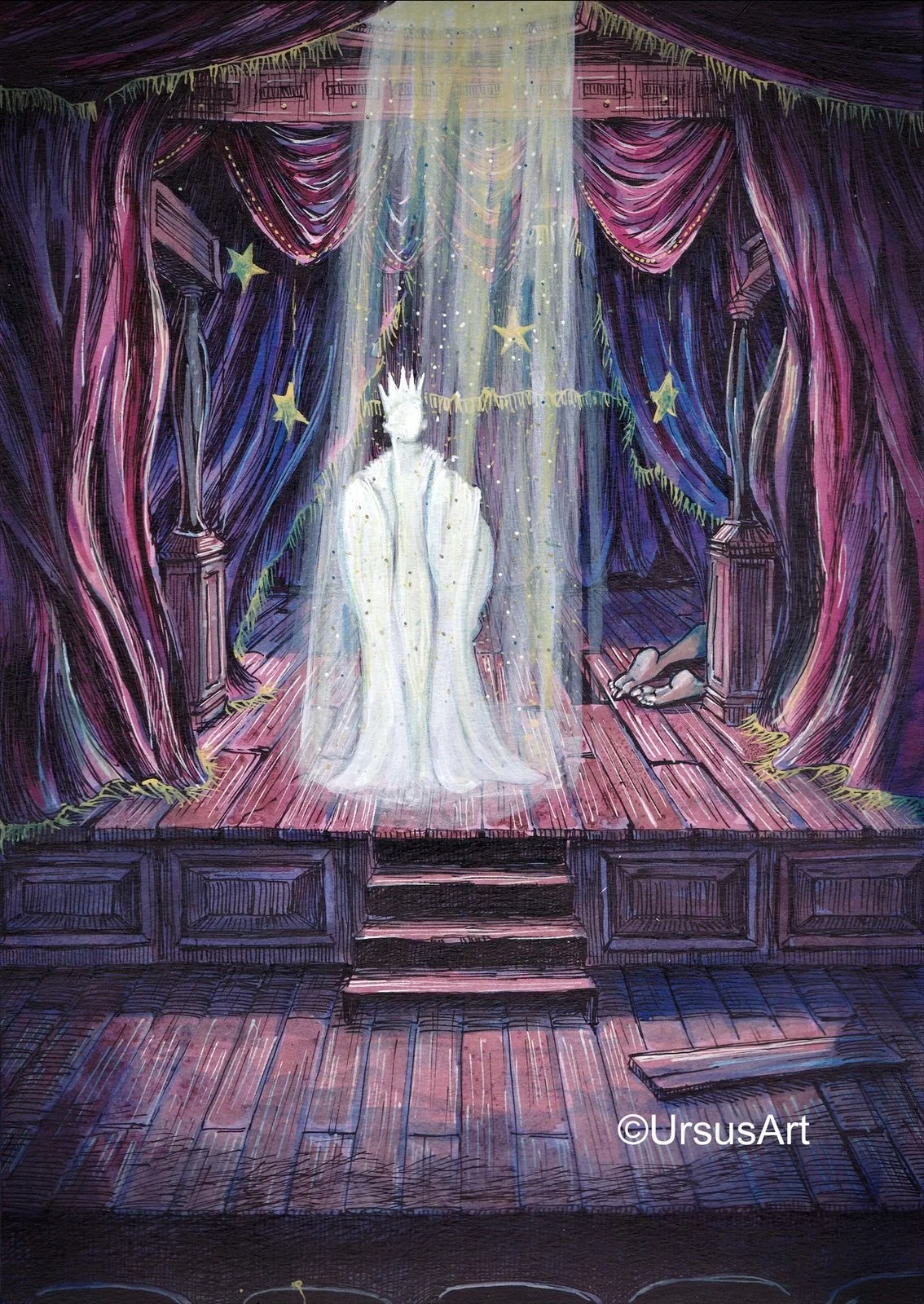 ''The Final Act', ink on paper, A4, €350