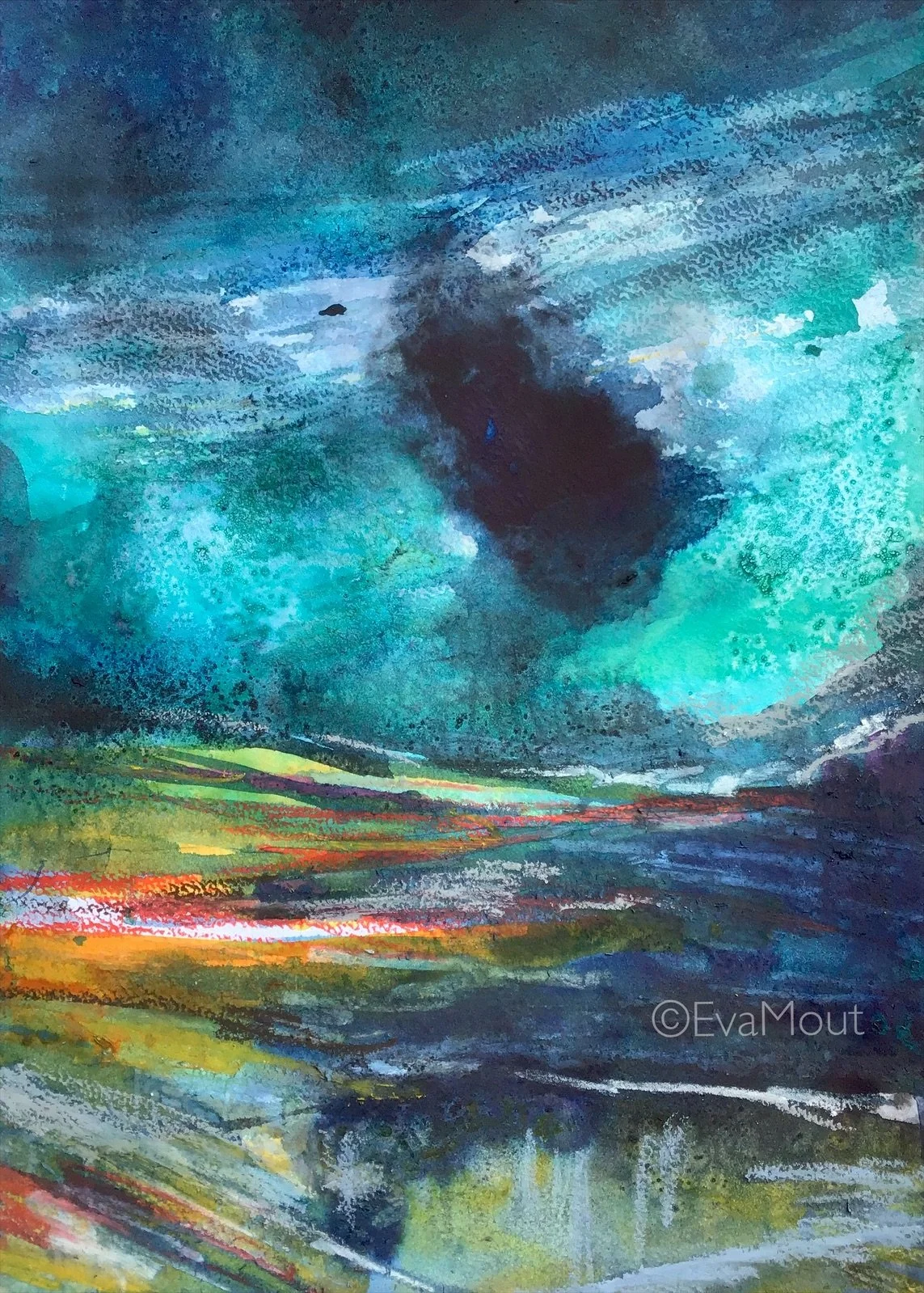 ‘The Coming’, ink and crayon on paper, A4, €380