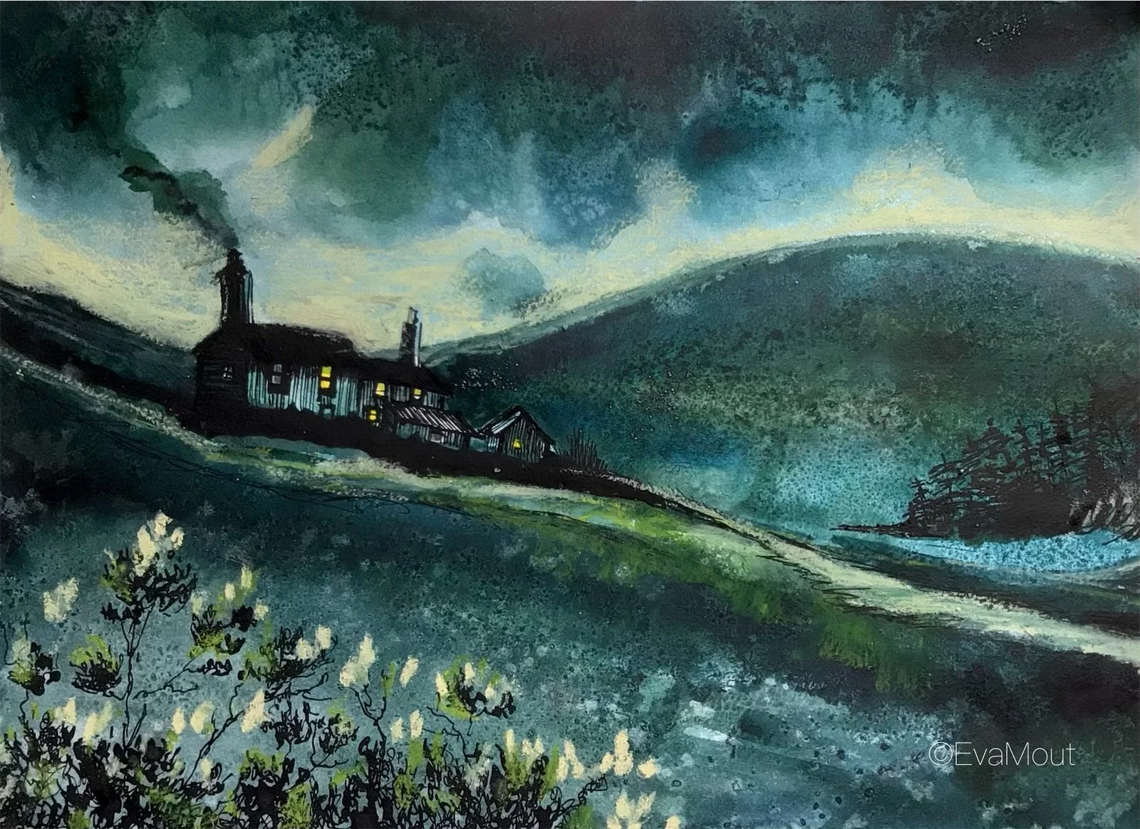 ‘Sehnsucht’, ink on paper, A4, €350