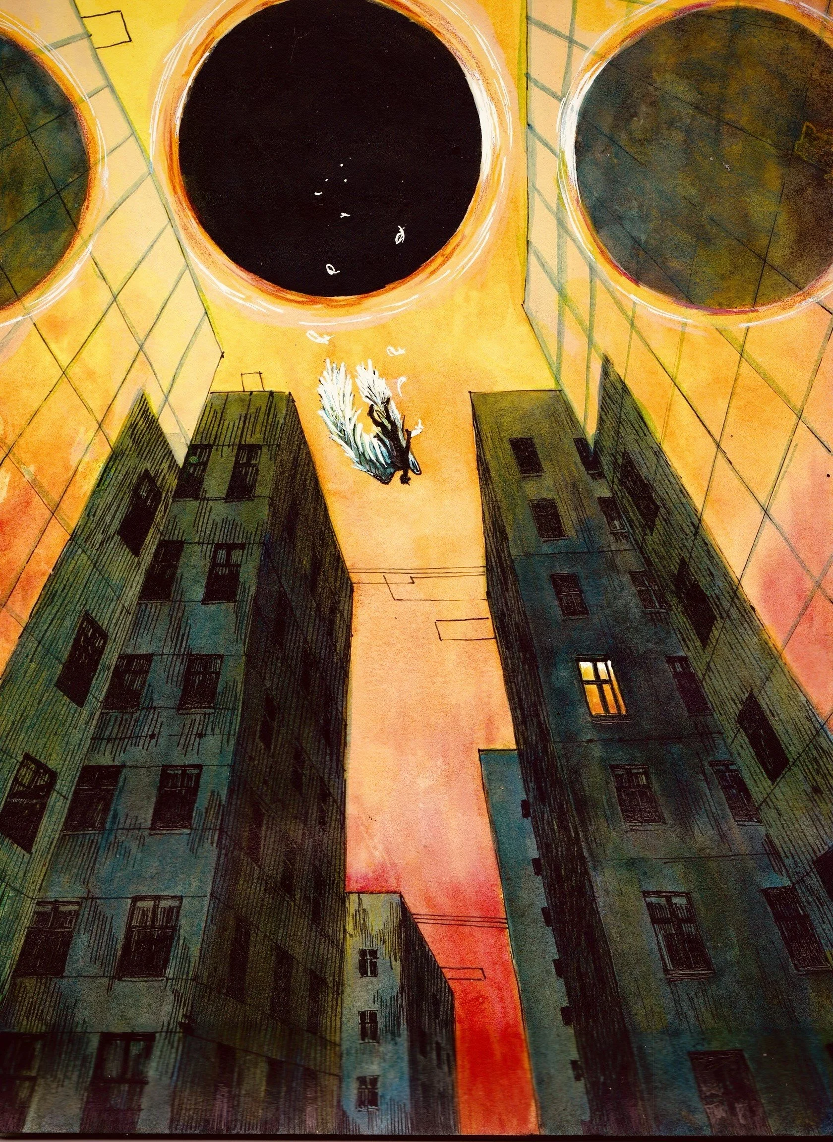 "Recurring Nightmare'', ink on paper, A4, €360