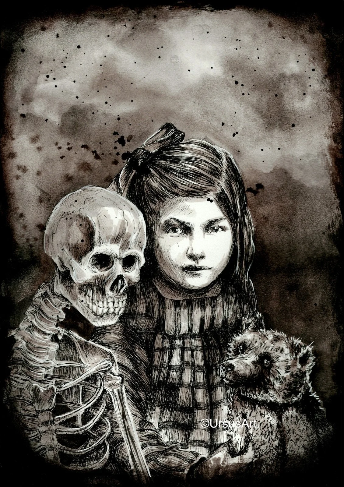‘Memento Mori’, ink on paper, A4, €380