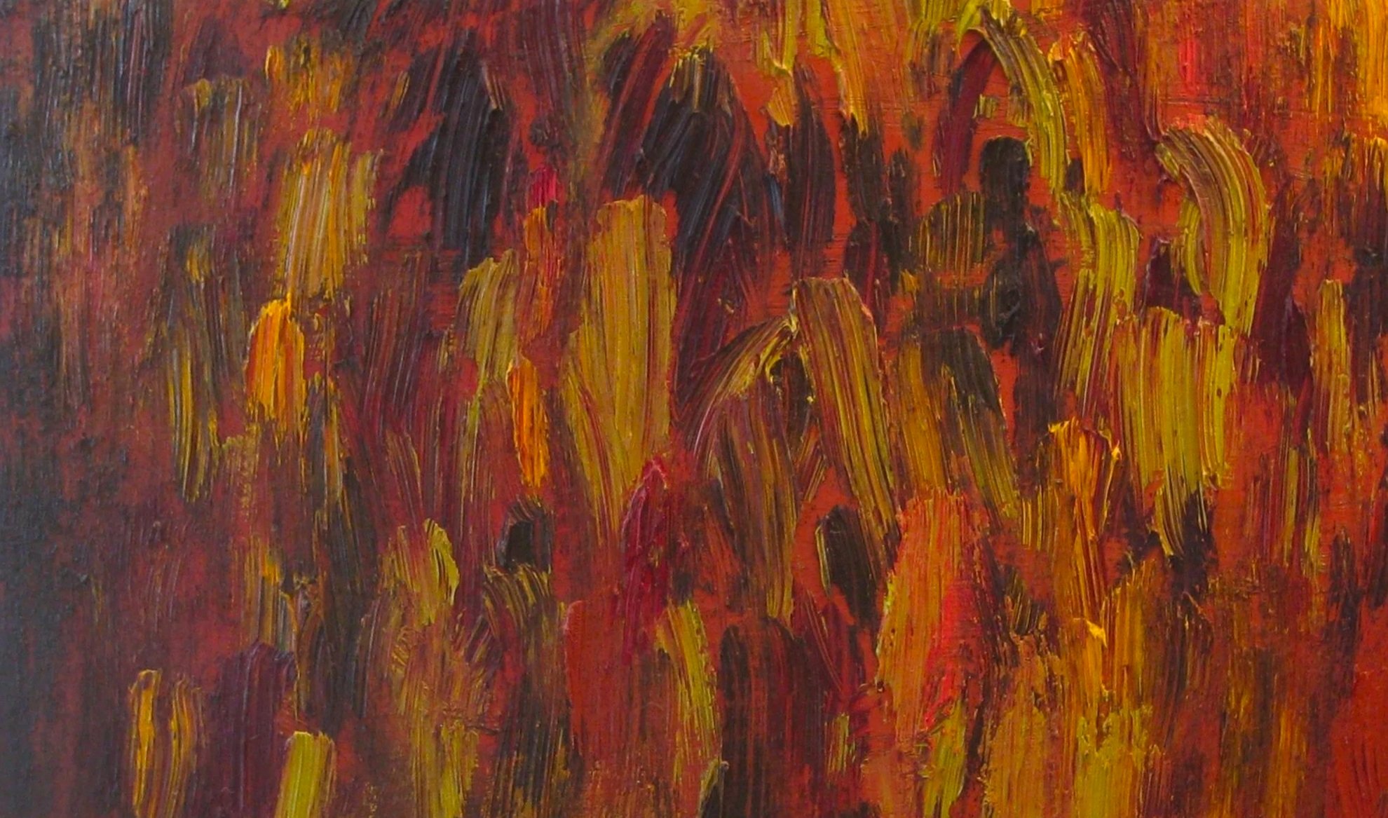 Painting titled "bloodtree" by Elliot Wolfson