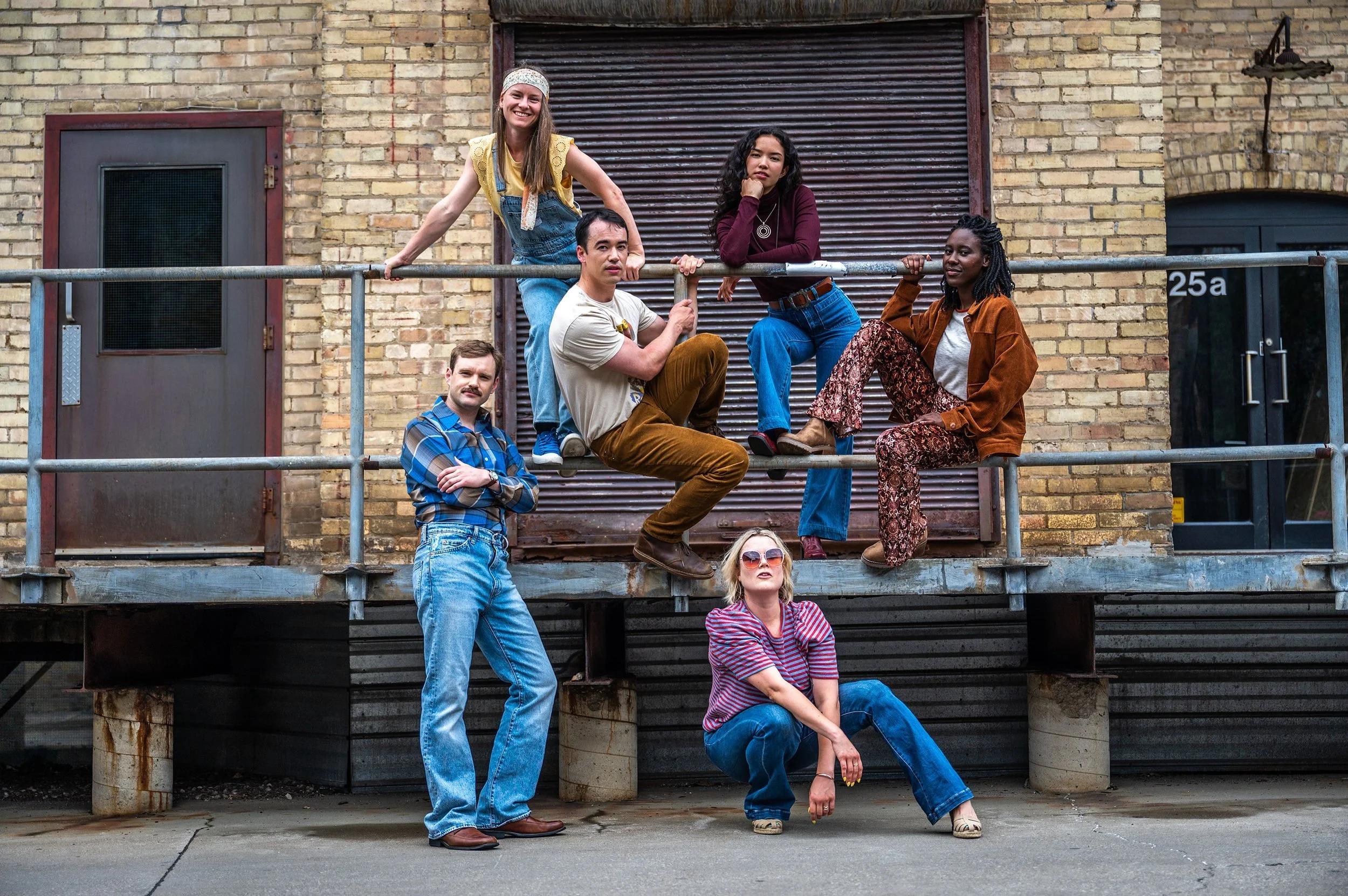 L-R Jarrett Siddall, Sarah Fregeau, David Norsworthy, Anne van Leeuwen, Erika Prevost, Shauna Thompson