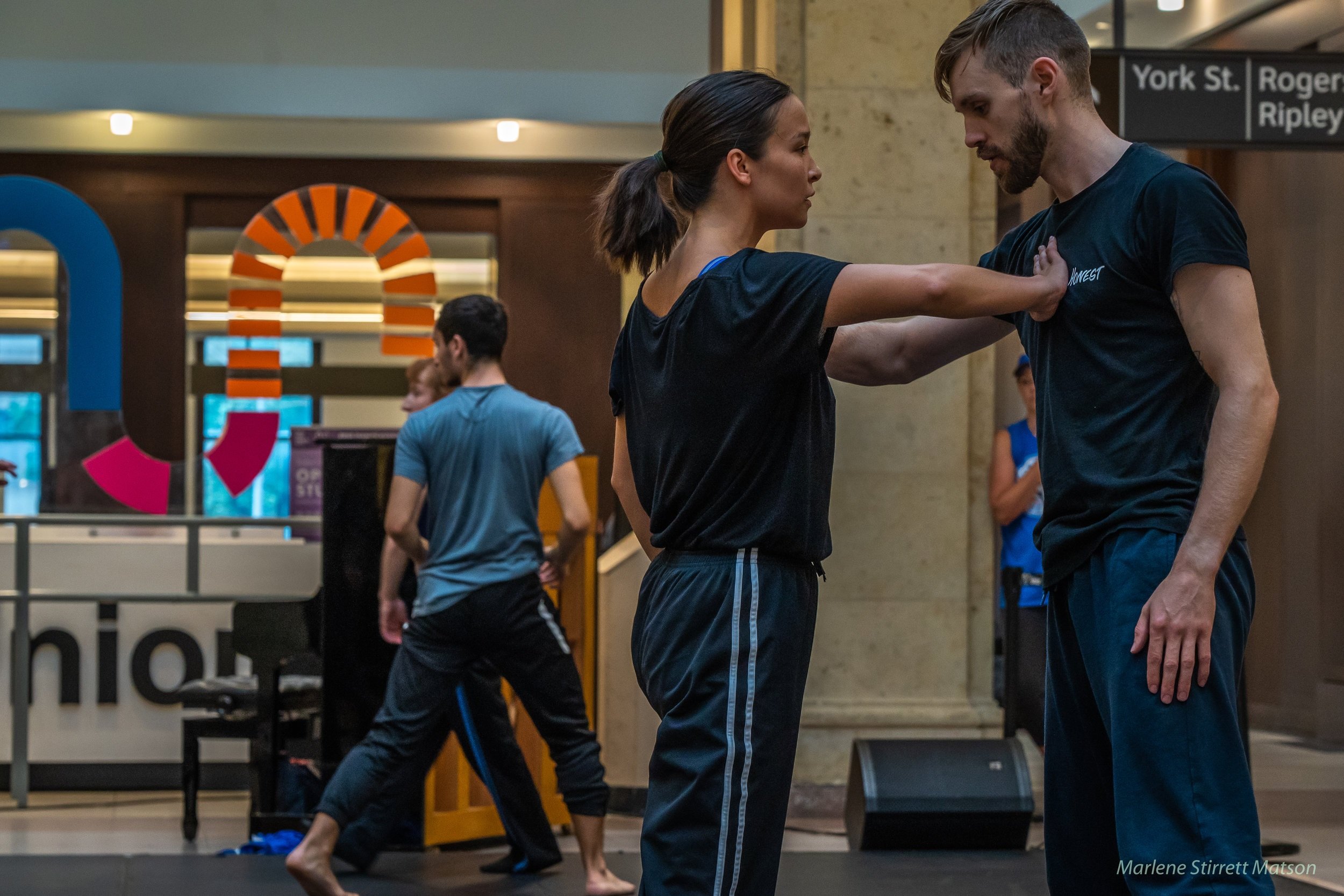  Sierra and Jarrett Siddall rehearsing at Union Station 