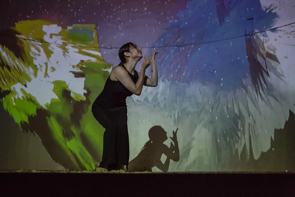 Sahara Morimoto in The Perfect Word at in/future. Photo by Andrew Williamson