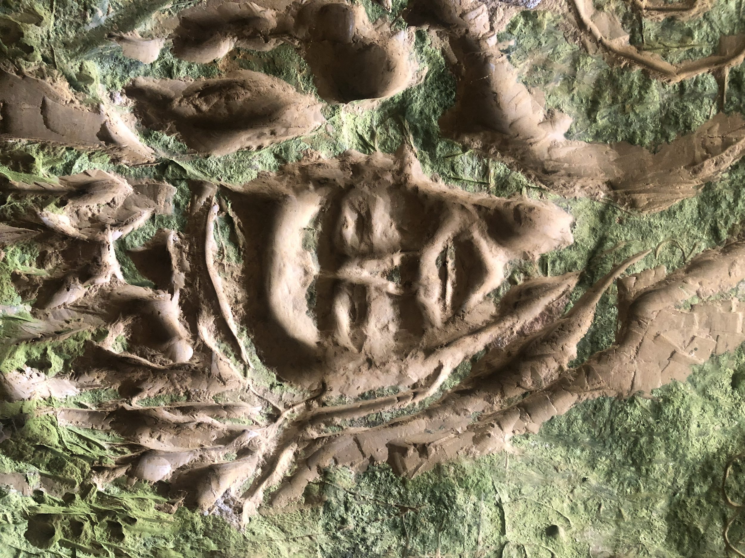 carved stone along hells lane, symonsbury, ancient Holloway, Bridport