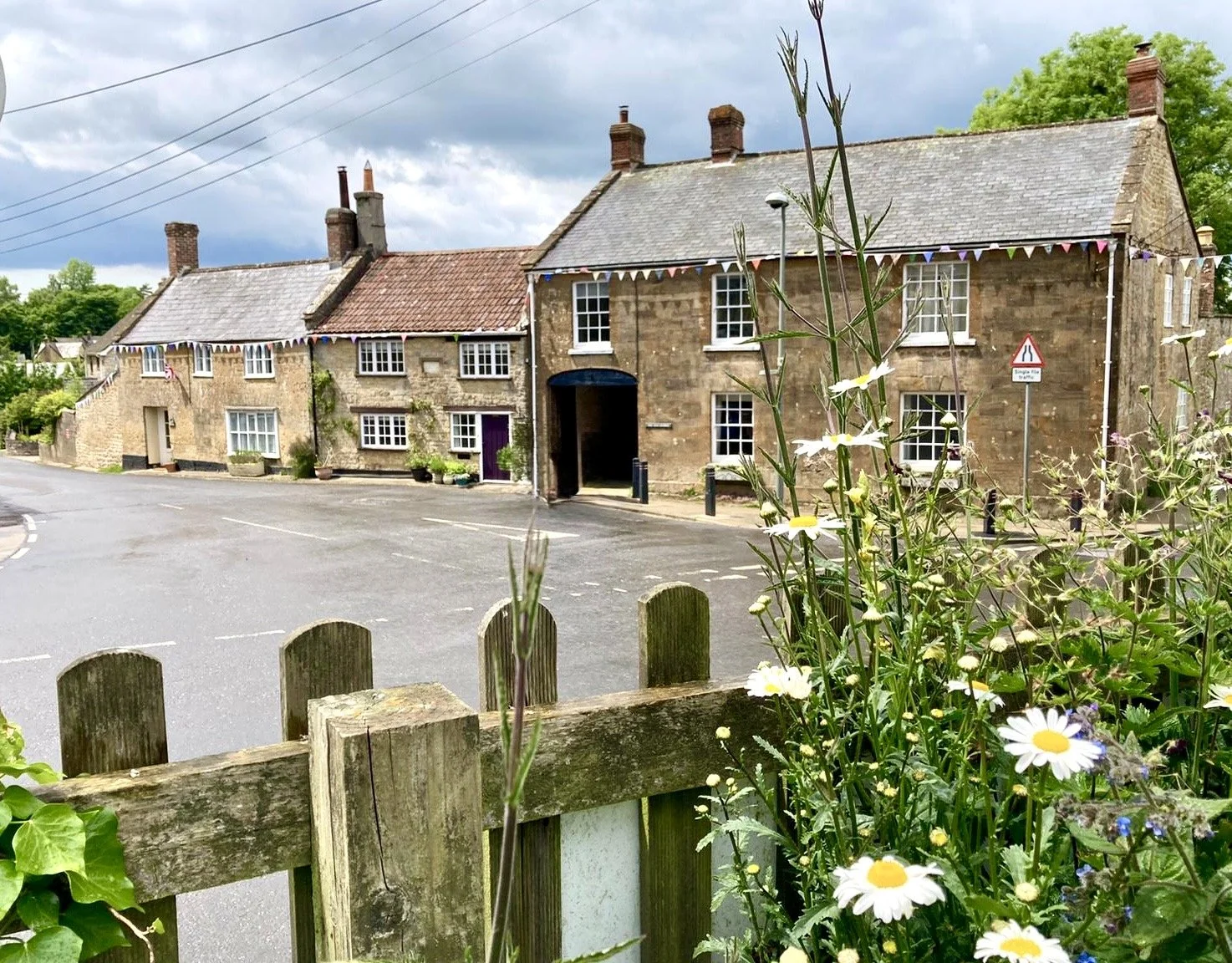 Dorset village, historical house