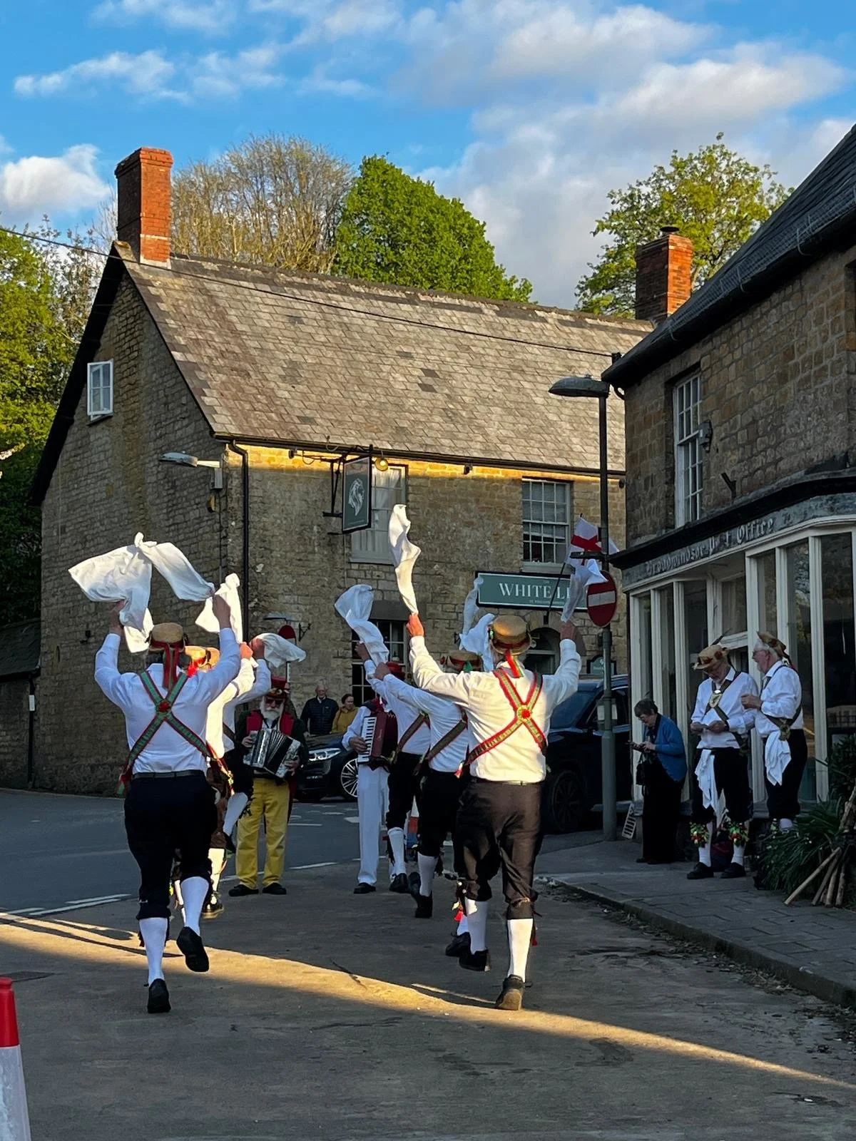Morris dancers, Broadwindsor village