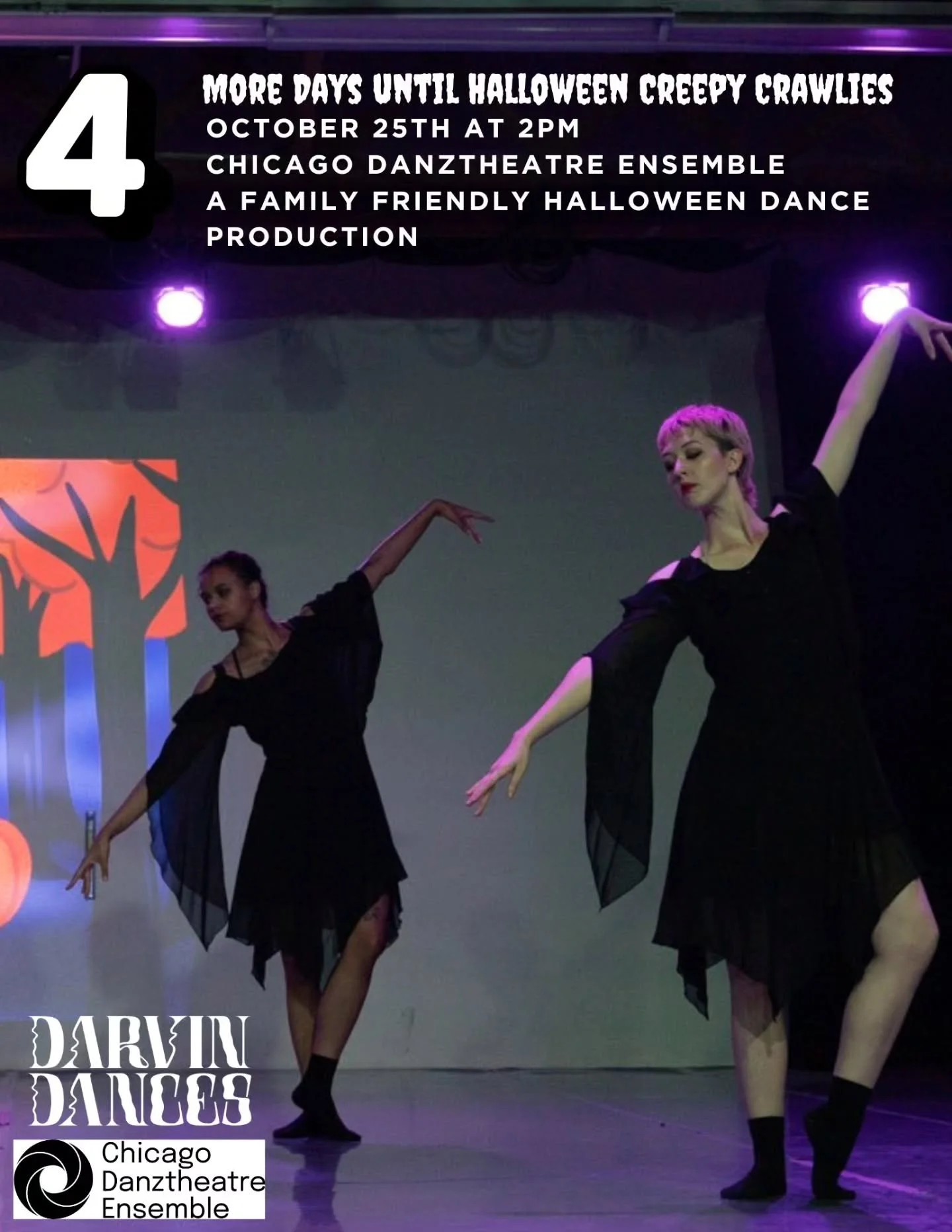 4 more days until the Ballerina Witches and the Cauldron of Truth come out to help Mallory along her journey back home! 🩰🎃
.
.
.
📸 Shannen Slater
.
.
.
#chicagohalloween #thingstodochicago #chicagoweekend #chicagohalloweenweekend #halloweencreepyc