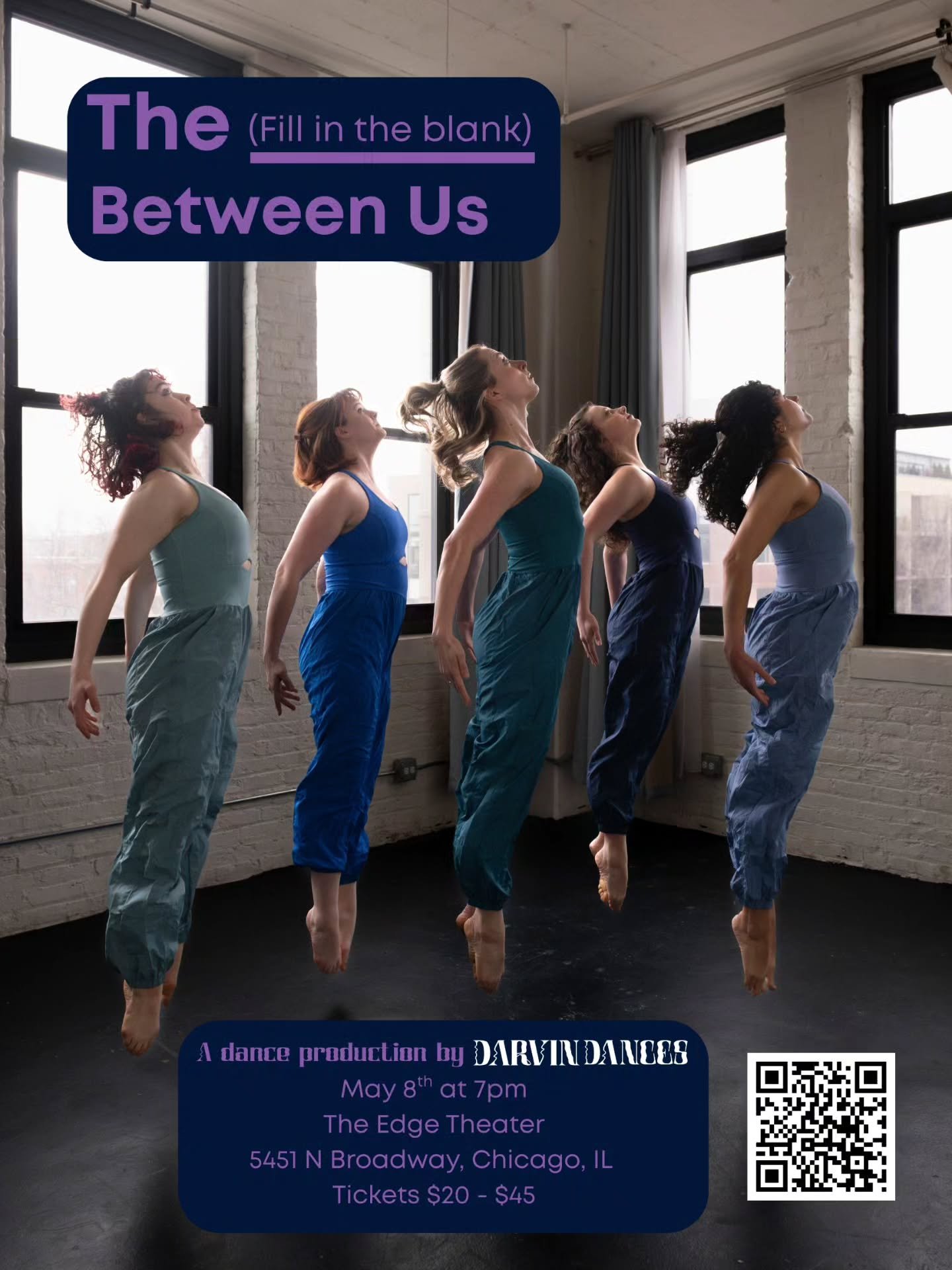 The (fill in the blank) Between Us coming to @edgetheaterchi on May 8th at 7pm! Come see "Take A Chance", "comply(DEFY)" and "The Choreographic Mad Lib" 
.
.
.
📸 @afterglowstudio.co
#chicagoart #chicagoartists #edgewate