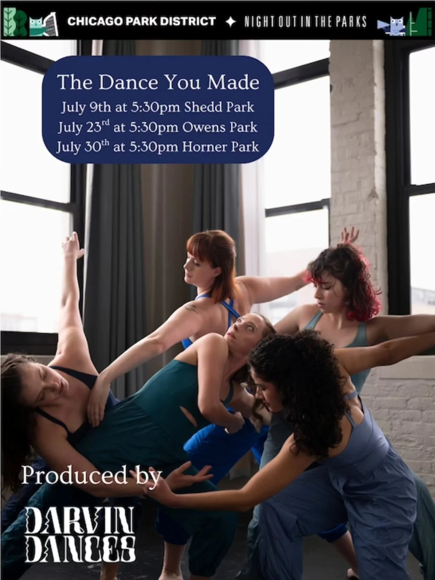 Next month, you have another chance to see "Take A Chance" and "The Choreographic Mad Lib" with Night Out in the Parks! Check out the NOITP calendar for more details!
.
.
.
📸&nbsp;Afterglow Studio
.
.
.
#InTheParks
#NightOutinthe