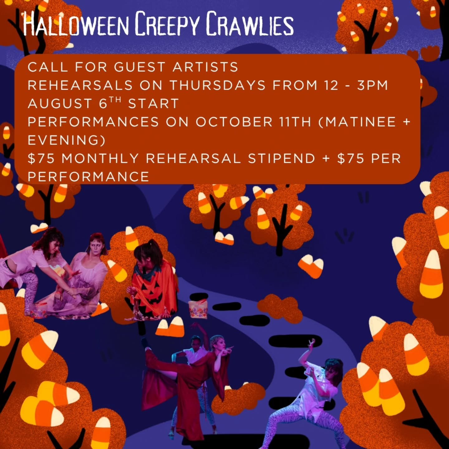 It's that time of year! Darvin Dances is looking for guest artists to take part in our Halloween production, Halloween Creepy Crawlies! If you're interested, the application is linked in our bio!
.
.
.
#chicagodance
#chicagohalloween
#halloween dance