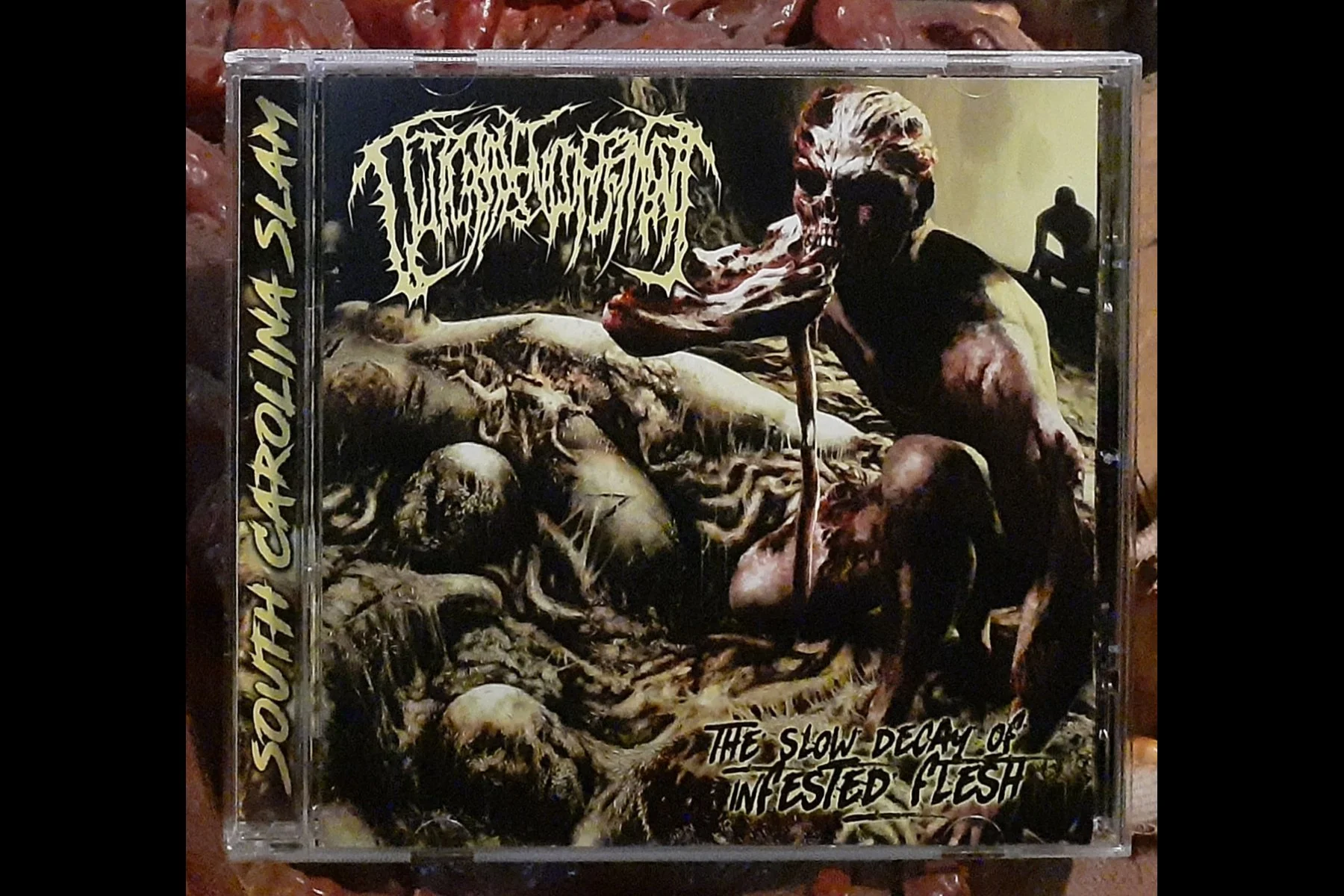 GUTTURAL ENGORGEMENT - The Slow Decay of Infested Flesh CD W/OBI STRIP