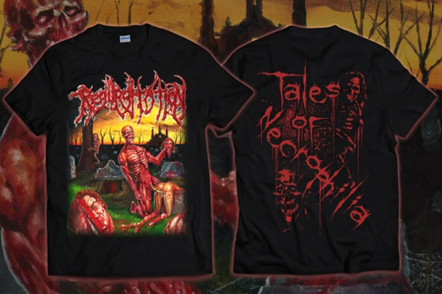 REGURGITATION  "TALES OF NECROPHILIA" EURO T SHIRT