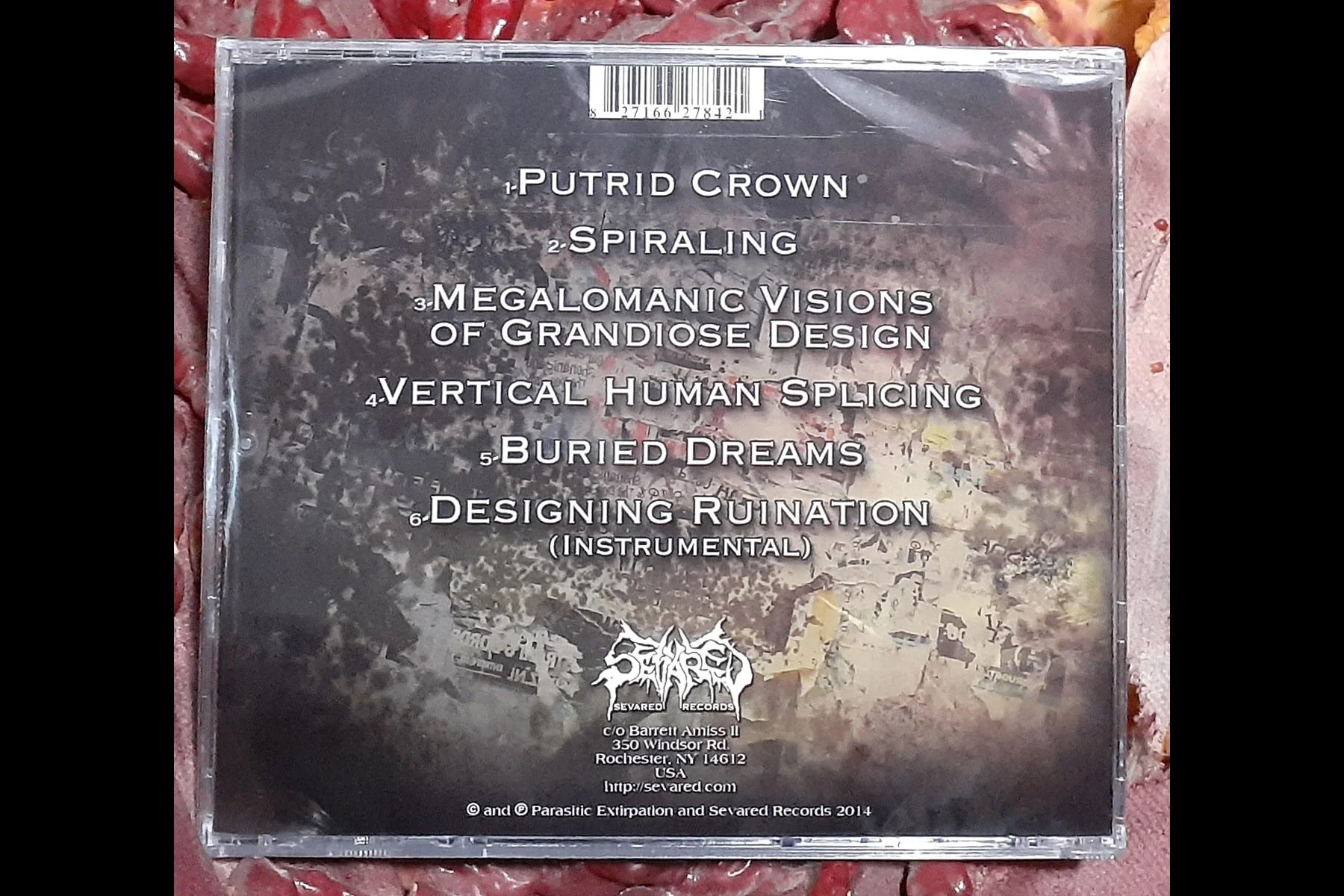 PARASITIC EXTIRPATION - Putrid Crown CD BACK.jpg
