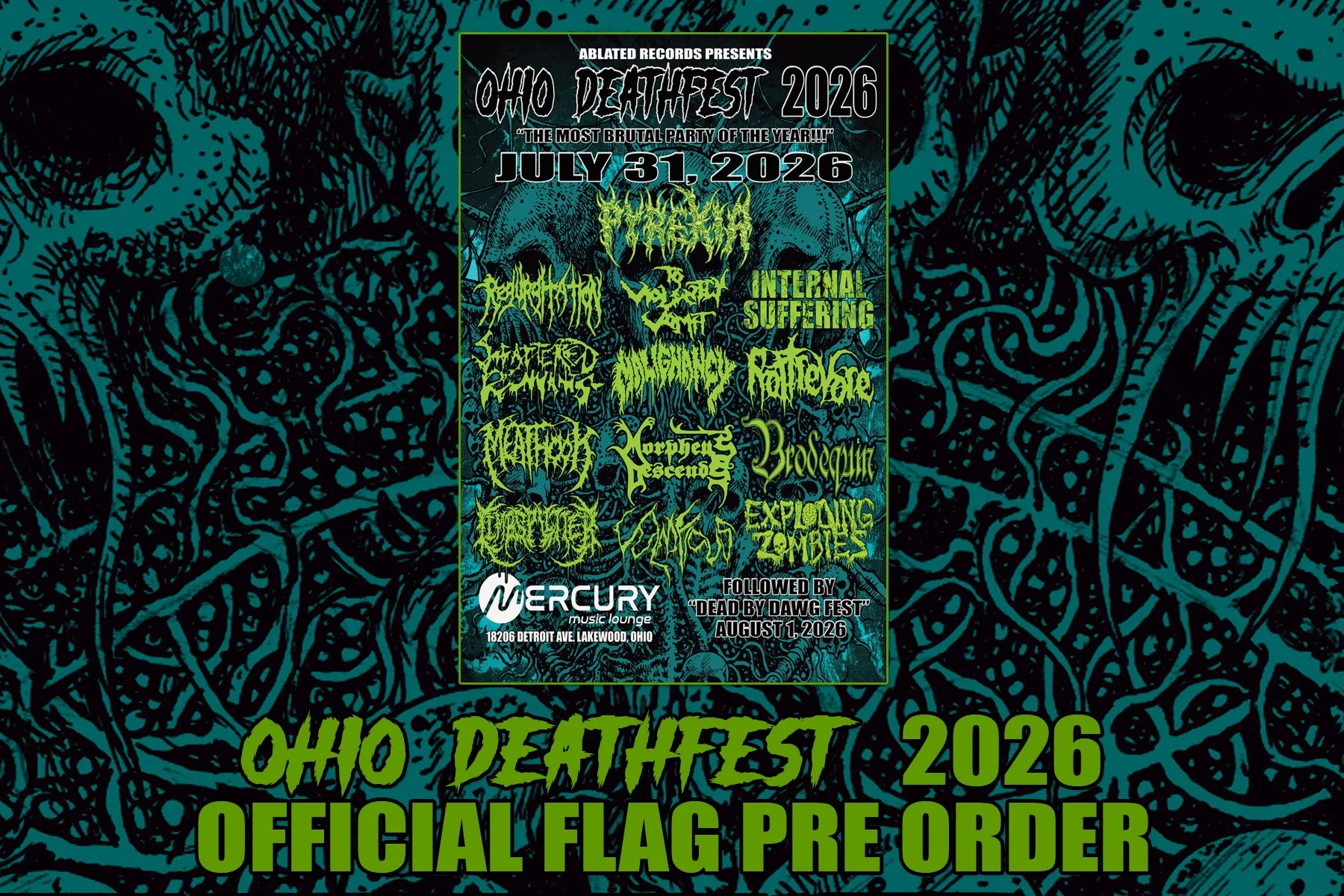 OHIO DEATHFEST 2026 5x3 FLAG
