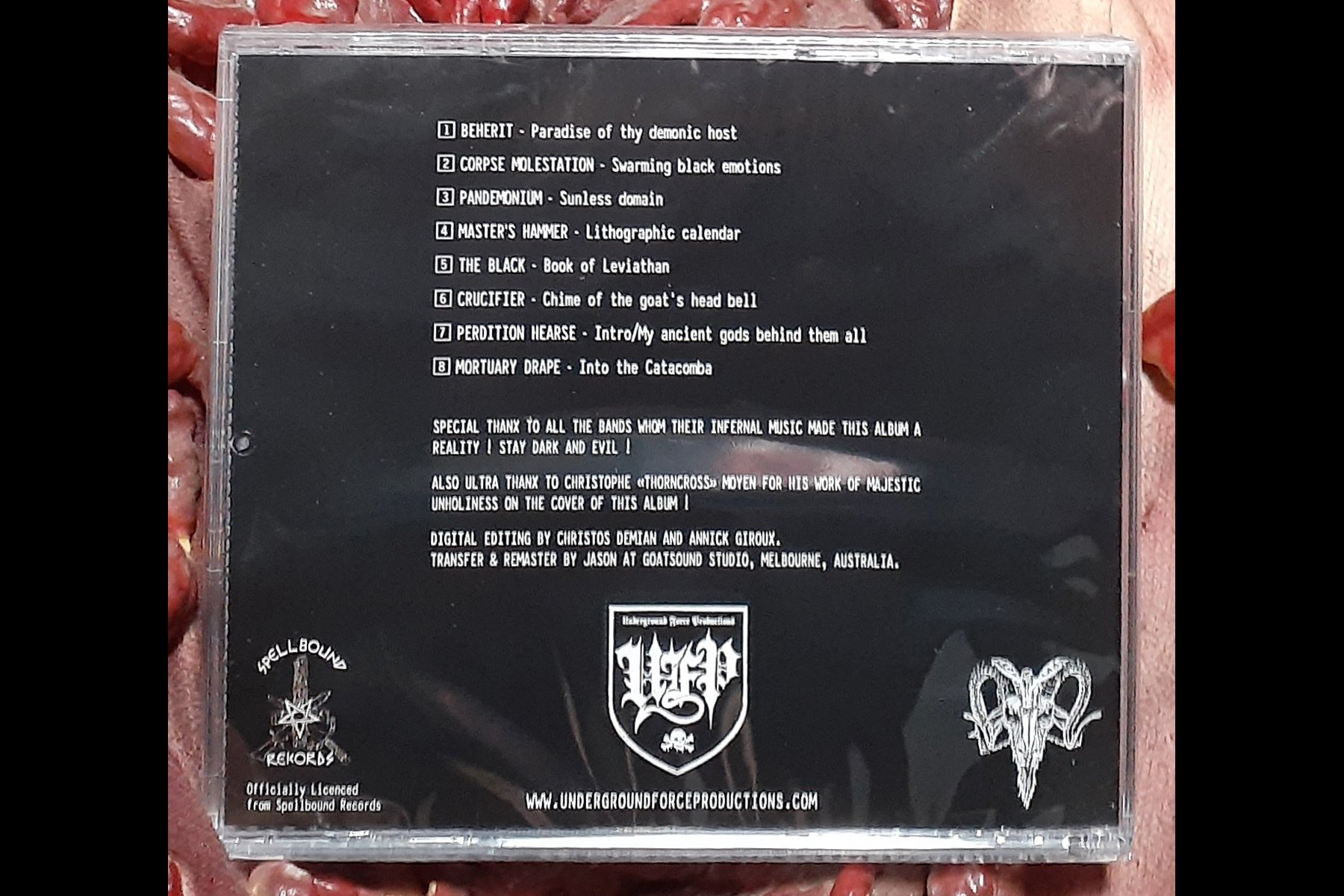 BEHERIT CORPSE MOLESTATION MORTUARY DRAPE - Vinnum Dei Satanas The Wine Of Satan CD BACK.jpg
