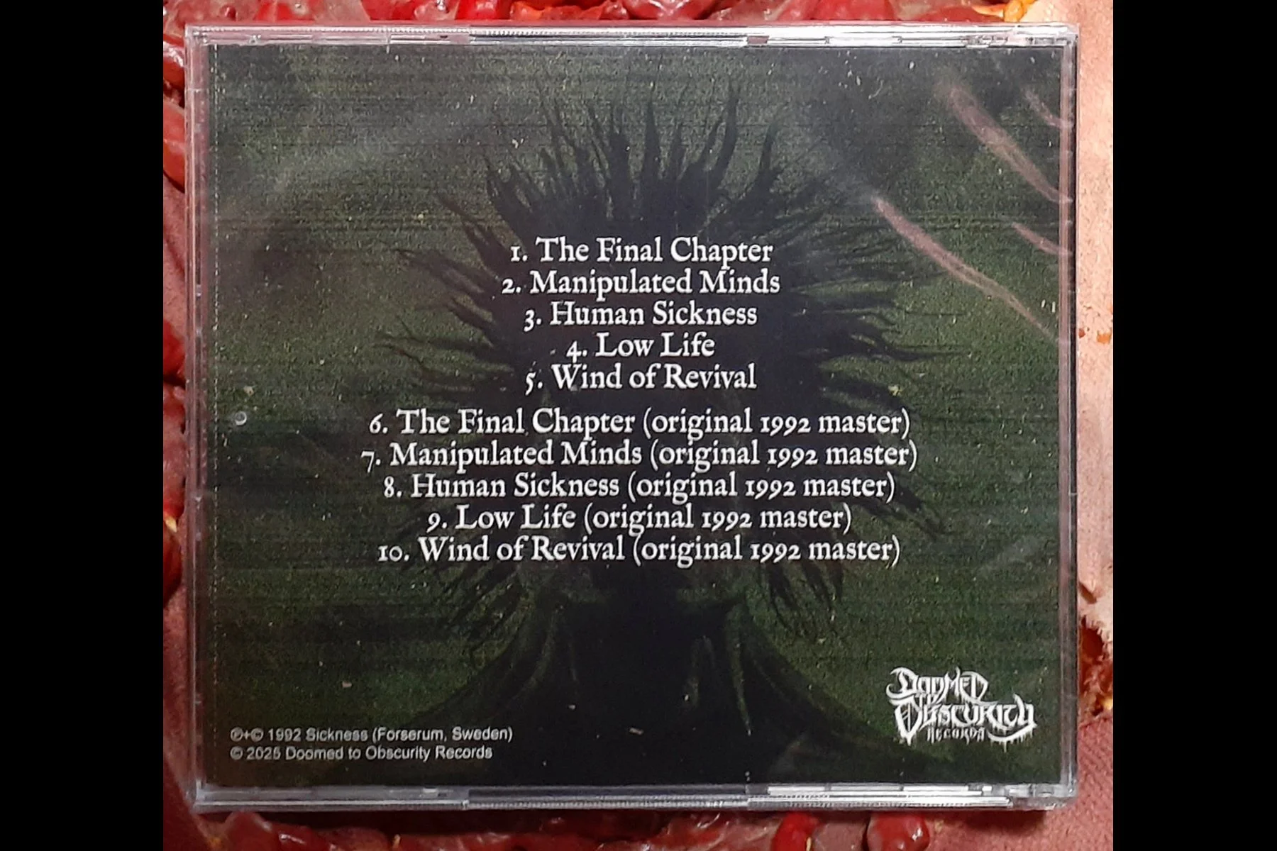 SICKNESS – Forserum CD 1992 demo LTD 500 BACK.jpg