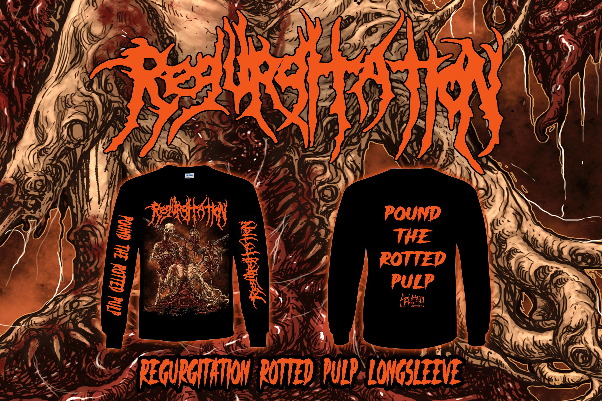 REGURGITATION  "ROTTED PULP" LONGSLEEVE