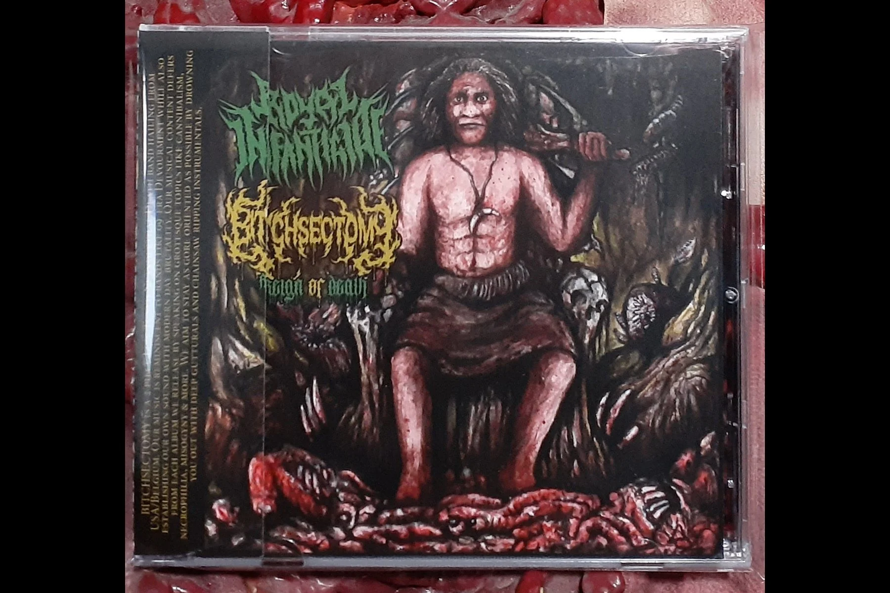 BITCHSECTOMY / ROYAL INFANTICIDE - Reign of Death SPLIT CD W/OBI STRIP