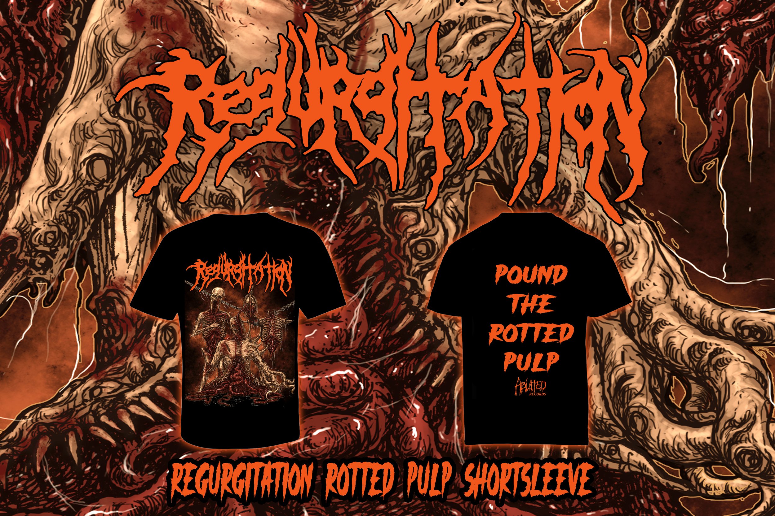 REGURGITATION  "ROTTED PULP" T SHIRT