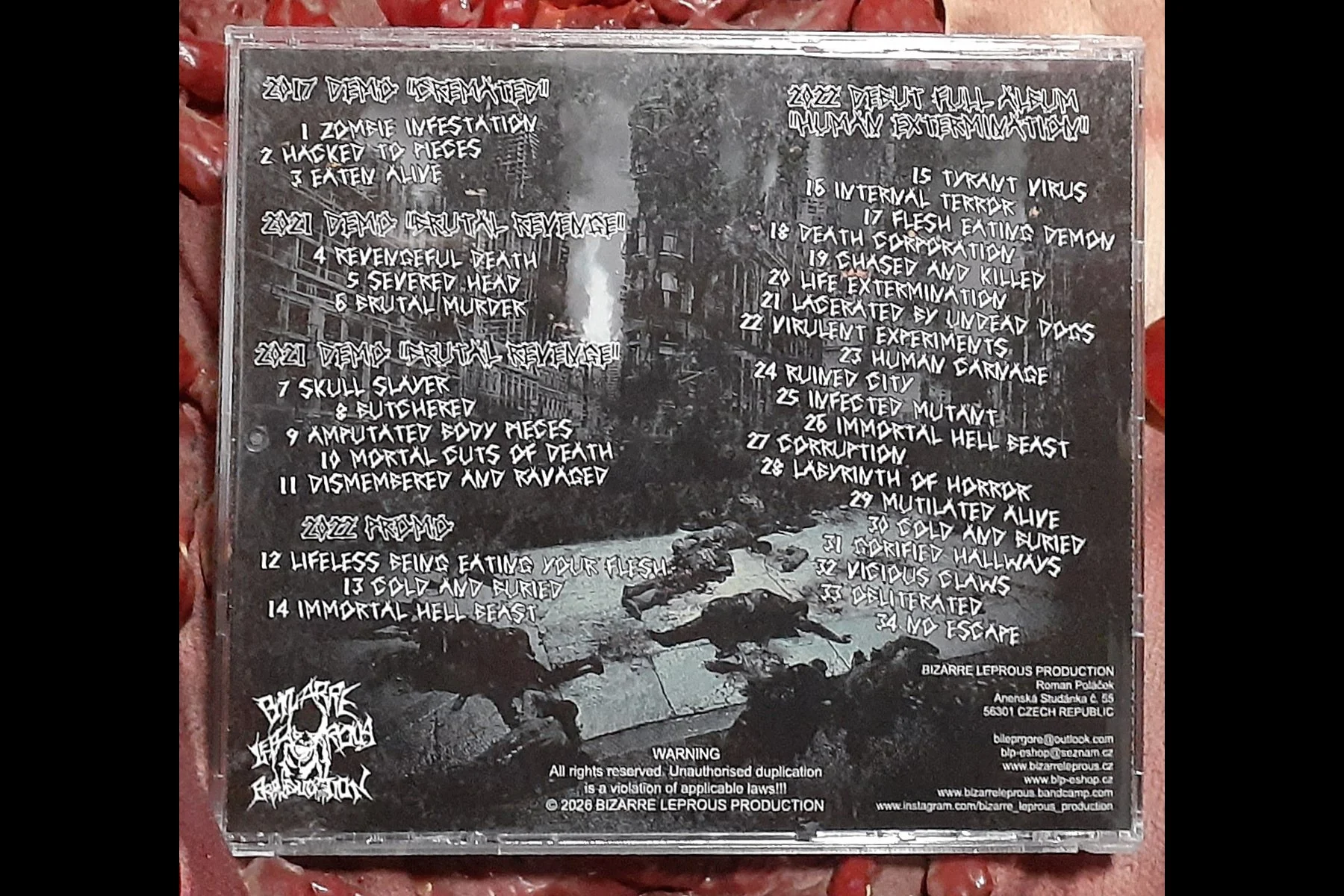 MASSACRED - Virulent carnage compilation vol 2 CD BACK .jpg