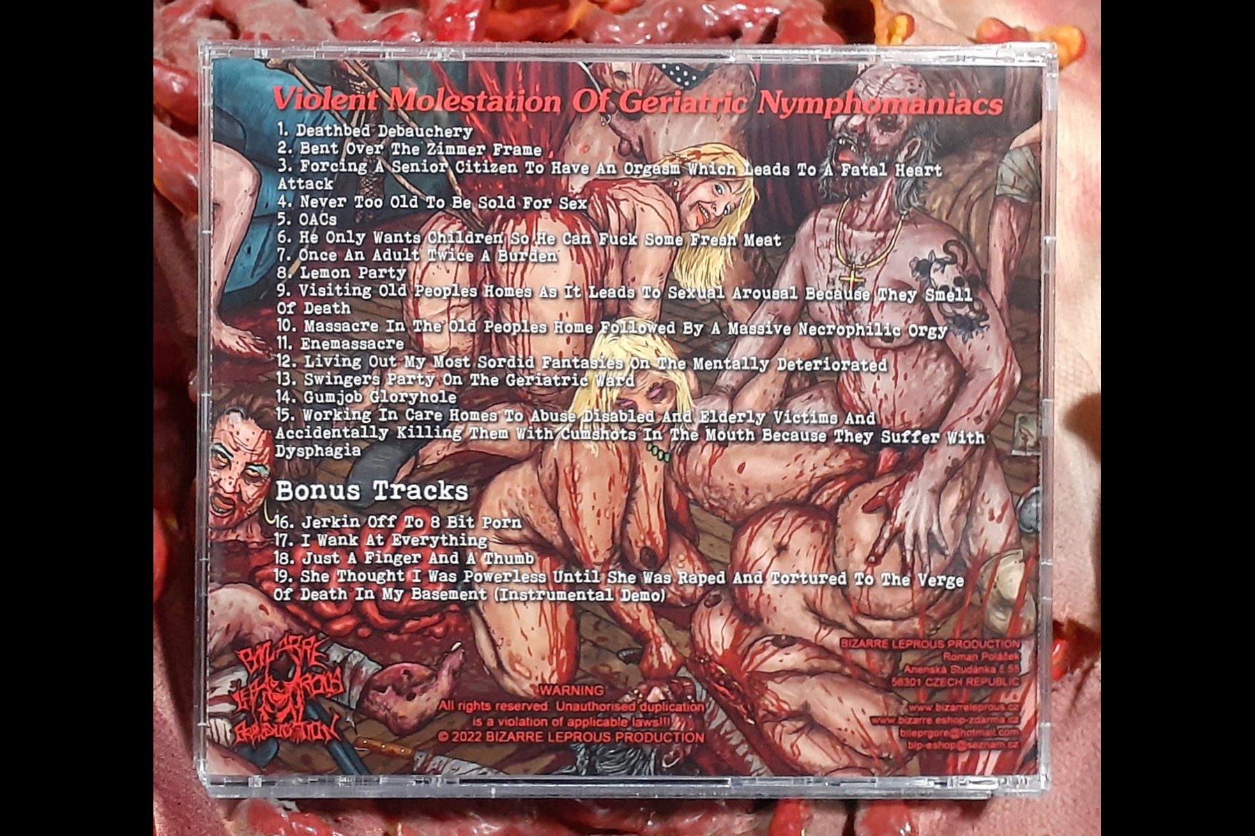 NECROPHILIC AUTOPSY - Violent Molestation of Geriatric Nymphomaniacs CD BACK.jpg
