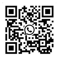 WhatsApp messaging app QR code for customers to be able to reach out to photographer Robert Schall on the WhatsApp app