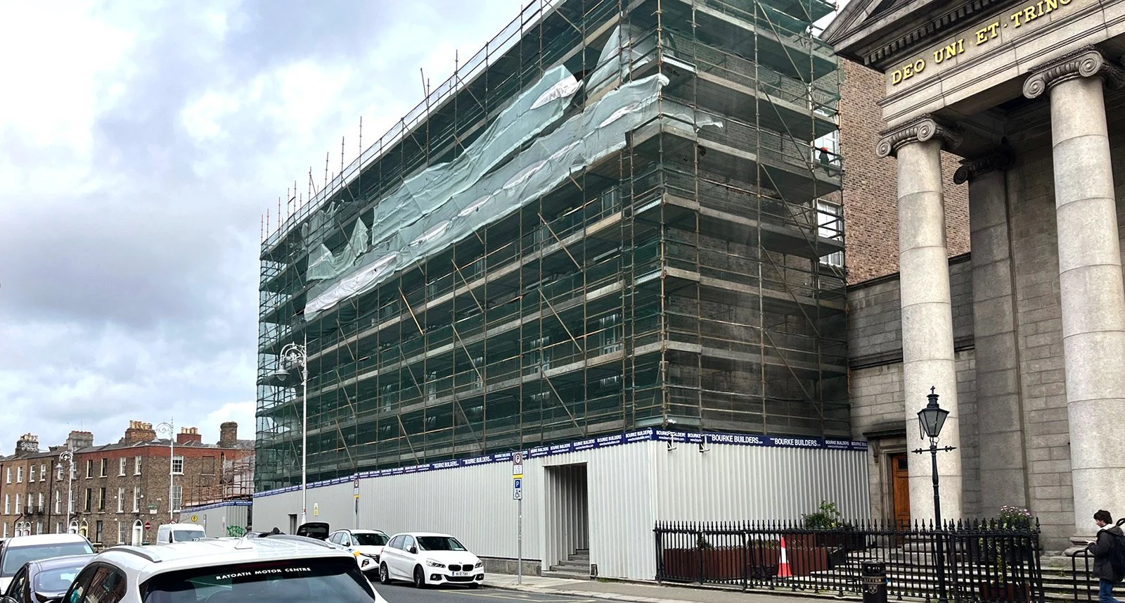 Gardiner Street scaffolding project in Dublin 1 by Irish Scaffolding Services