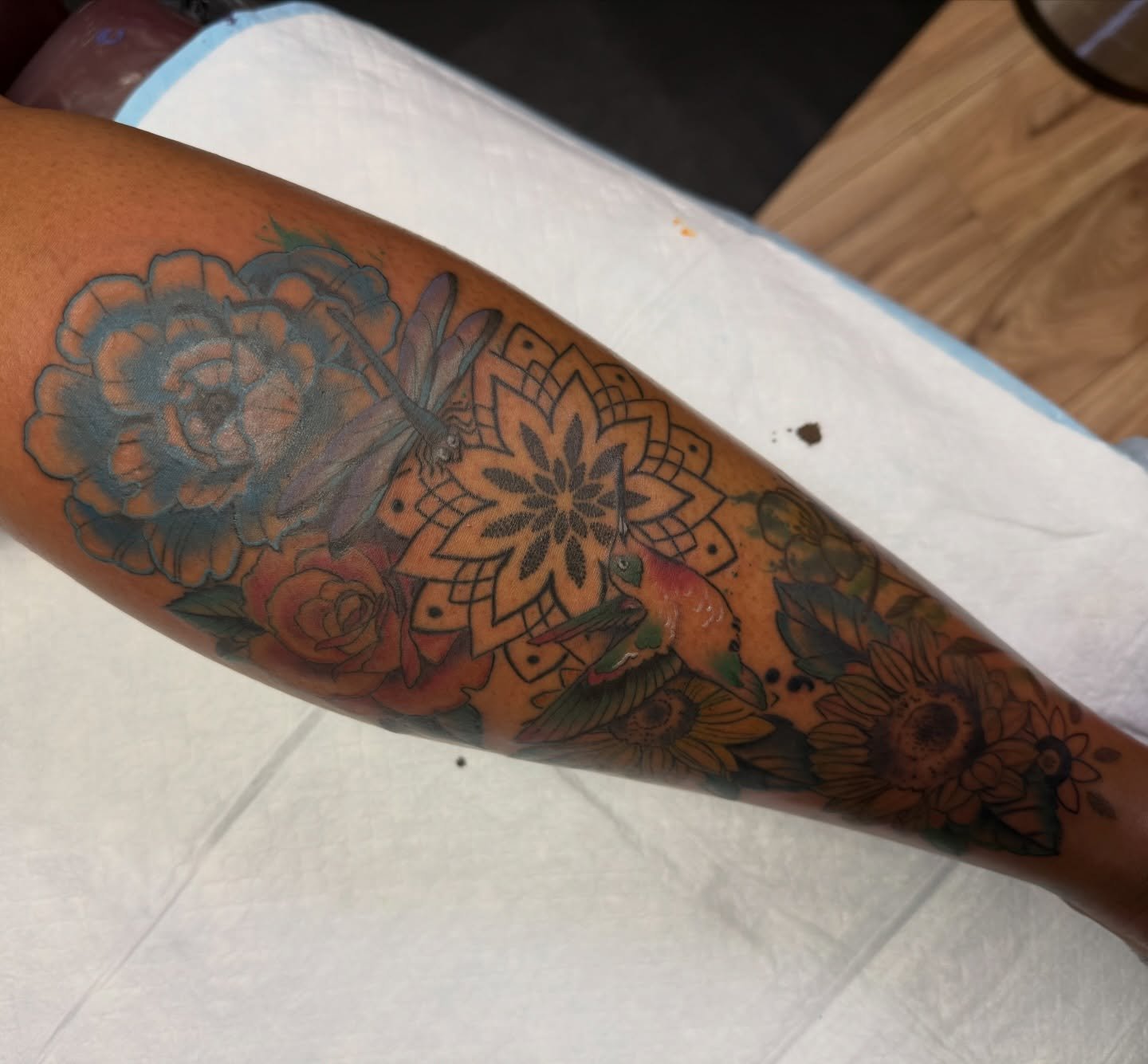 Latasha! Thank you for sticking with me so long. Latasha has been a client of mine for 13+ years. It&rsquo;s amazing that I&rsquo;ve been a part of so many of your lives. Through ups, and down. From tattooing you to represent your kids to eventually 