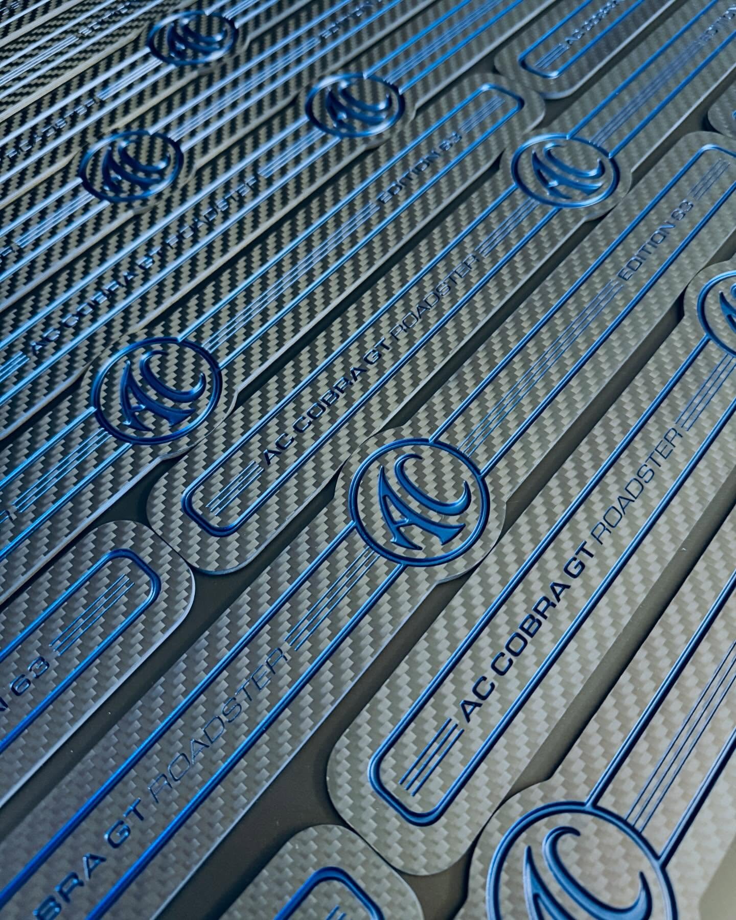 💙 Incredibly proud to collaborate with @accars.official on the development of bespoke carbon fibre sill plates. Featuring deep engraving, ink-welled in their signature blue, these components reflect the modern advancements and performance of an icon