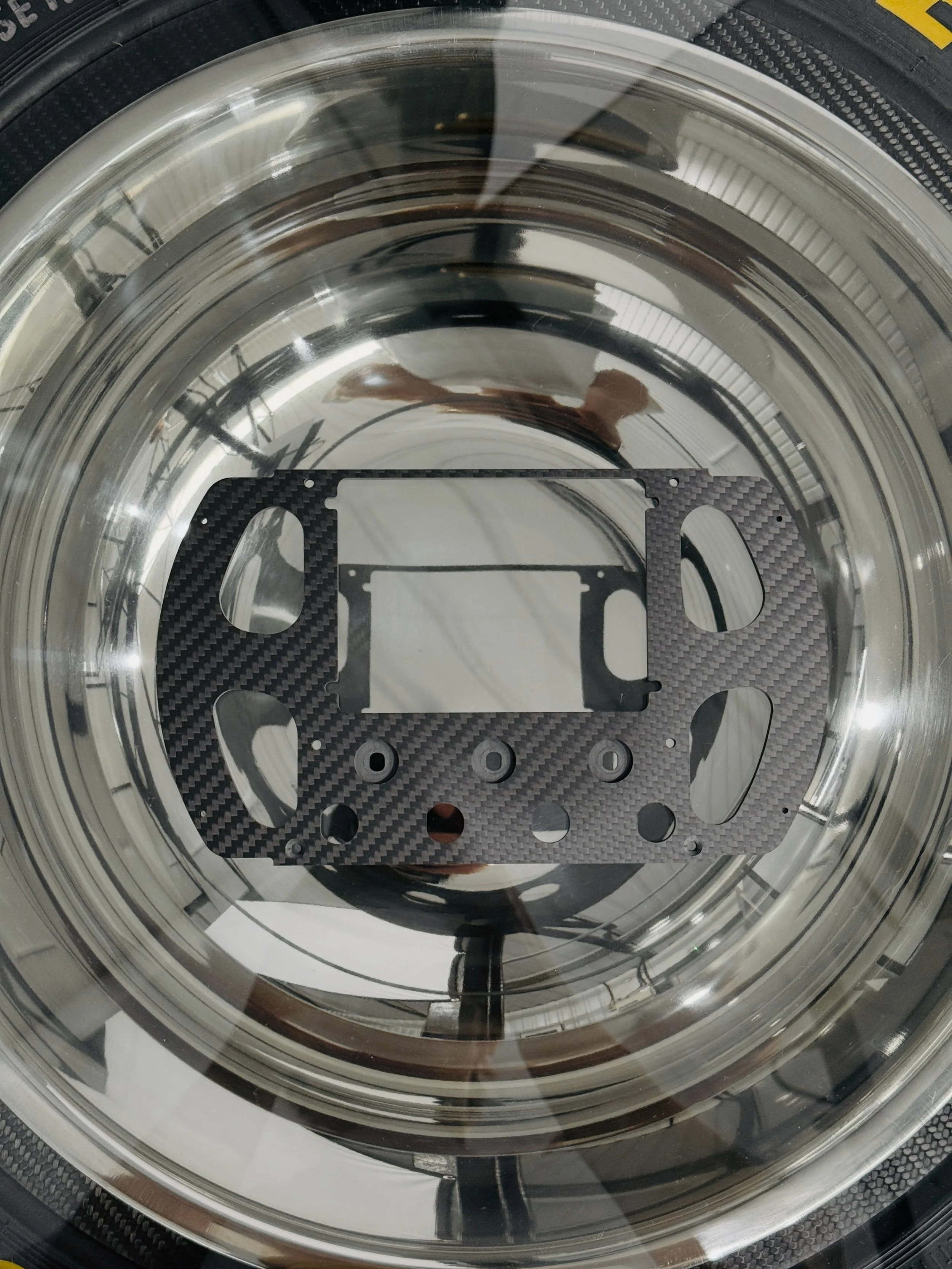 ⚡️Carbon Fibre Racing Car Steering Wheel Plate #carbonfibre #carboncutuk #formulastudent #trackcar #motorsport