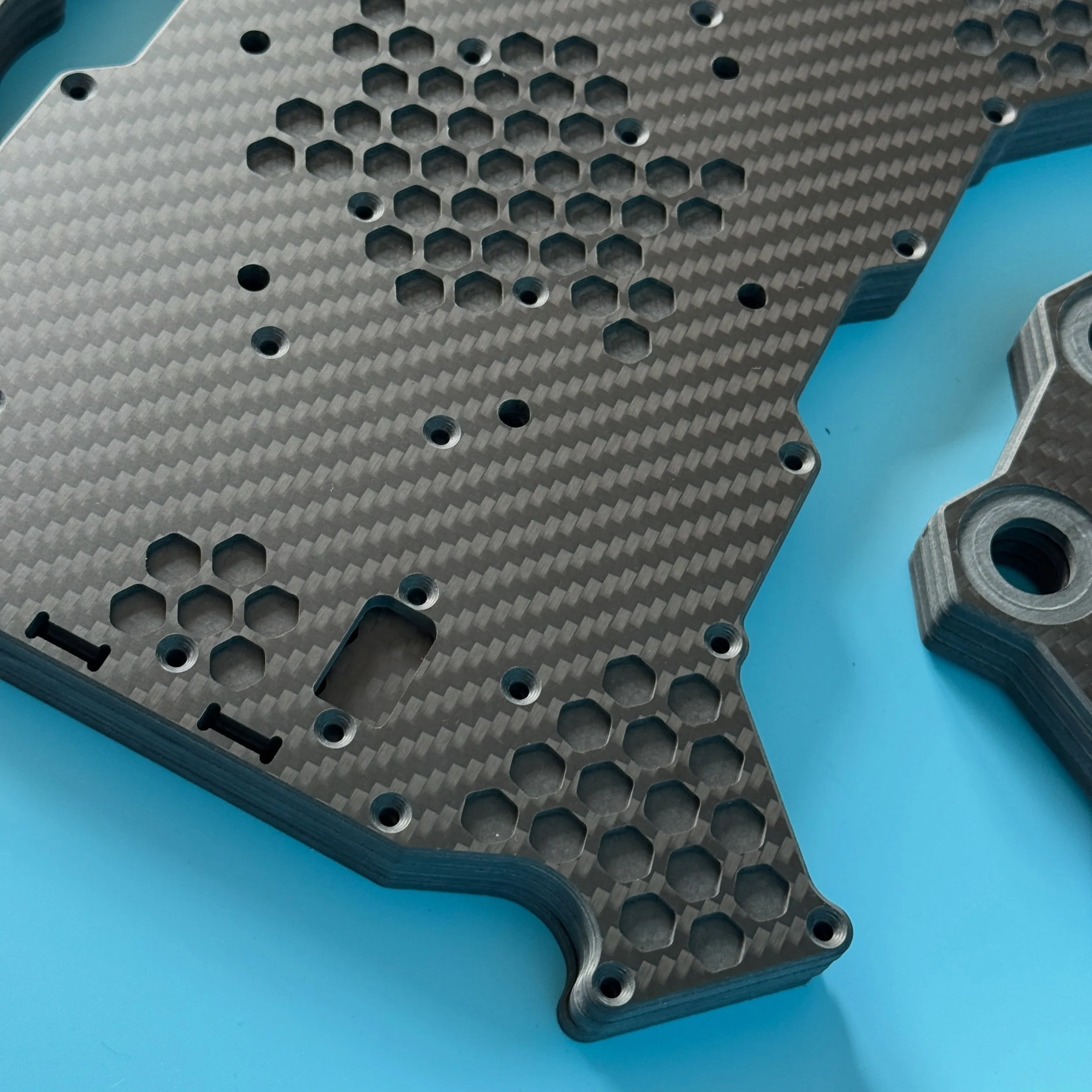⚡️Bespoke Machined Carbon Fibre Components #carboncutuk #robotics #drone #uavdesign #uav