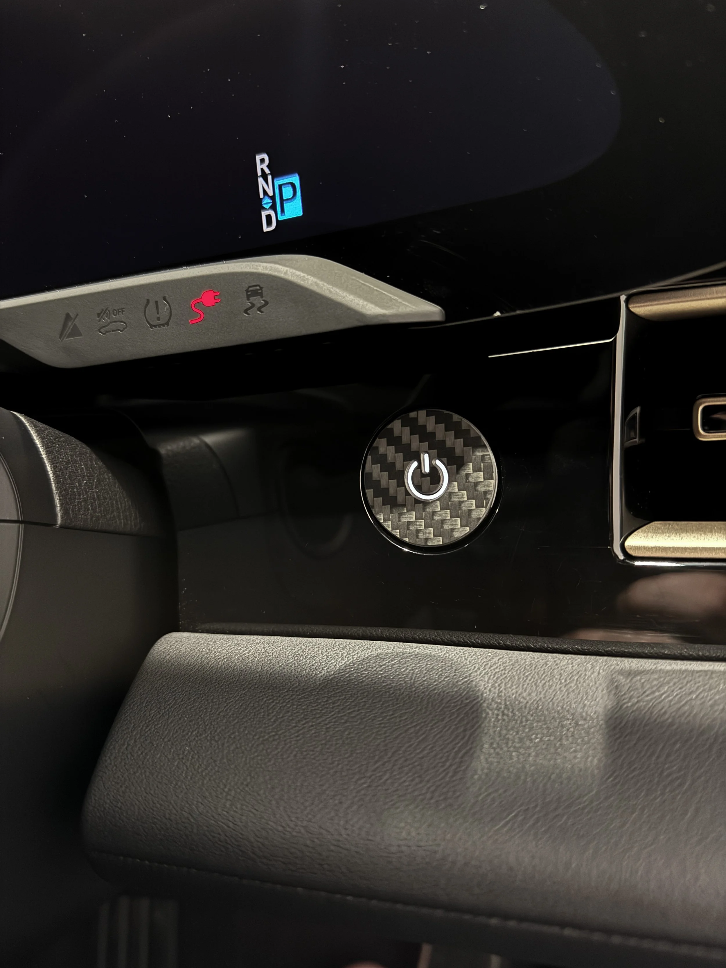 Carbon Porsche Taycan Power Facia