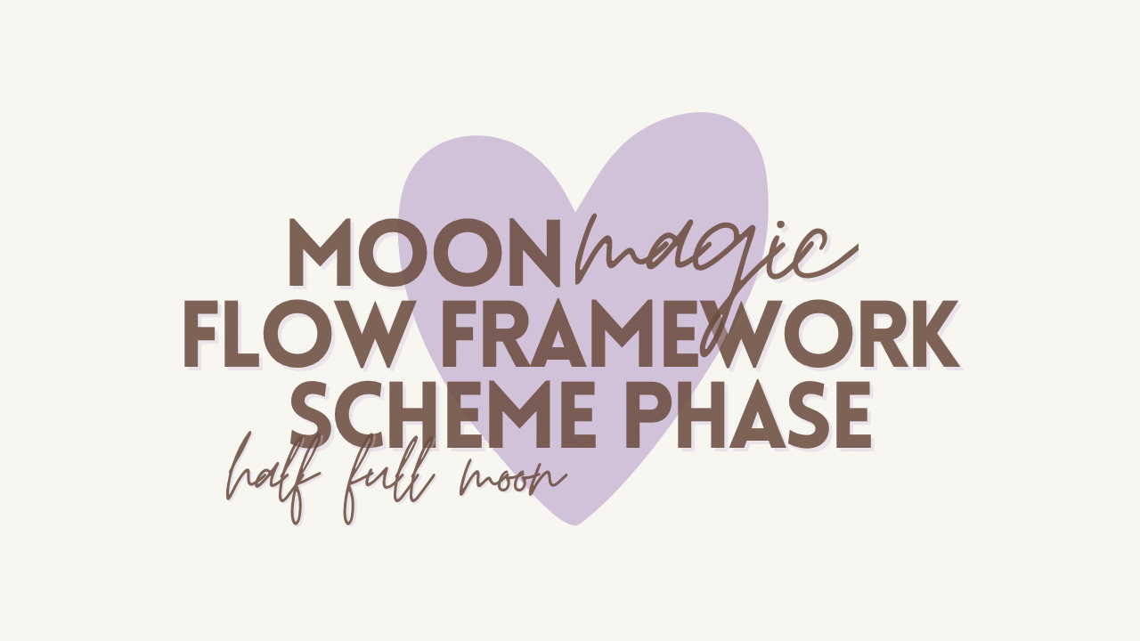 HALF FULL MOON PHASE | SCHEME