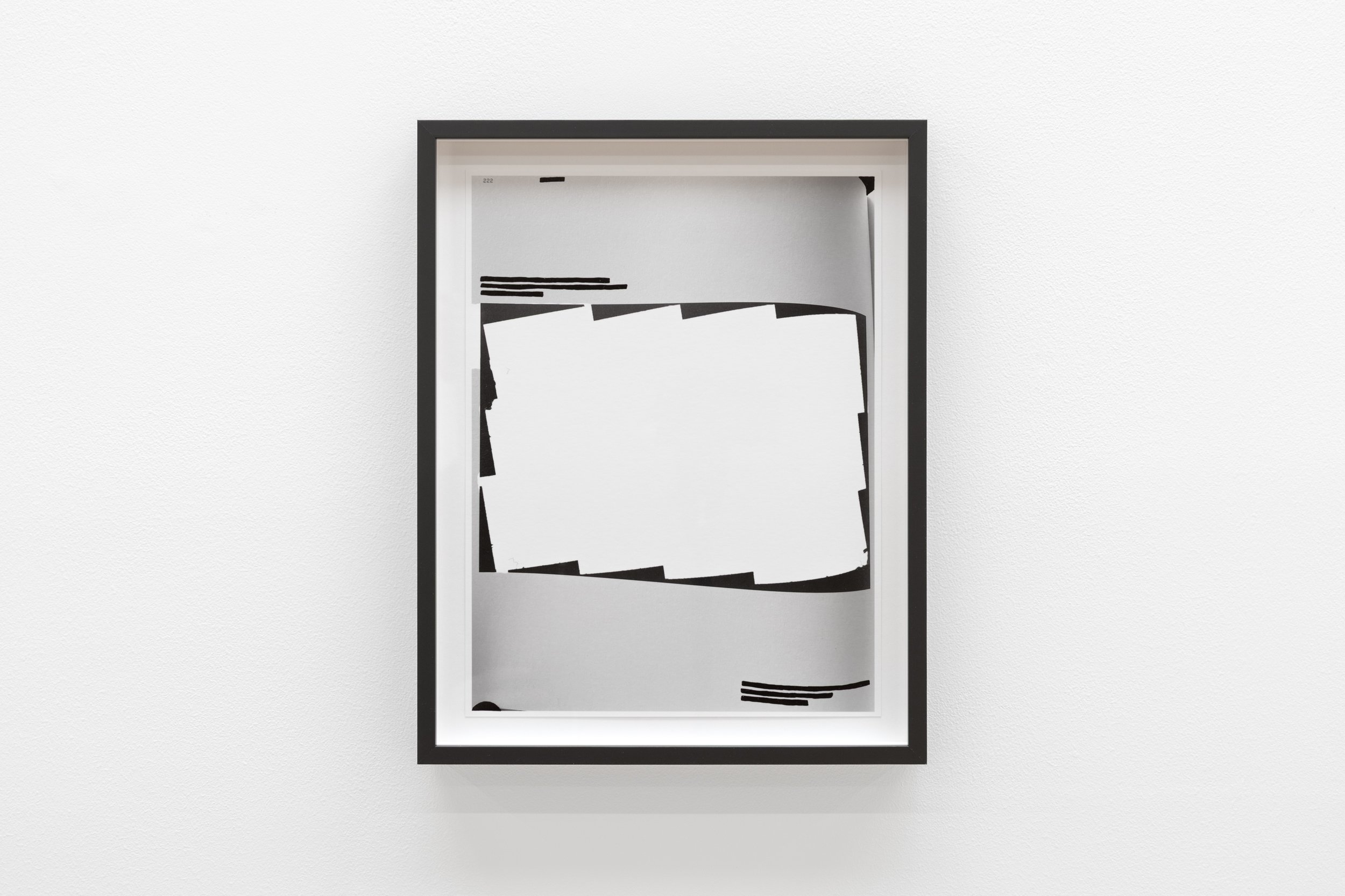 Taro Masushio
 Untitled (Folio/Pulse) , 2025
India ink on pigment print
12 3/4 x 10 inches (framed)
32.4 x 25.4 cm
Edition 2 of 2 + 1 AP (each unique)