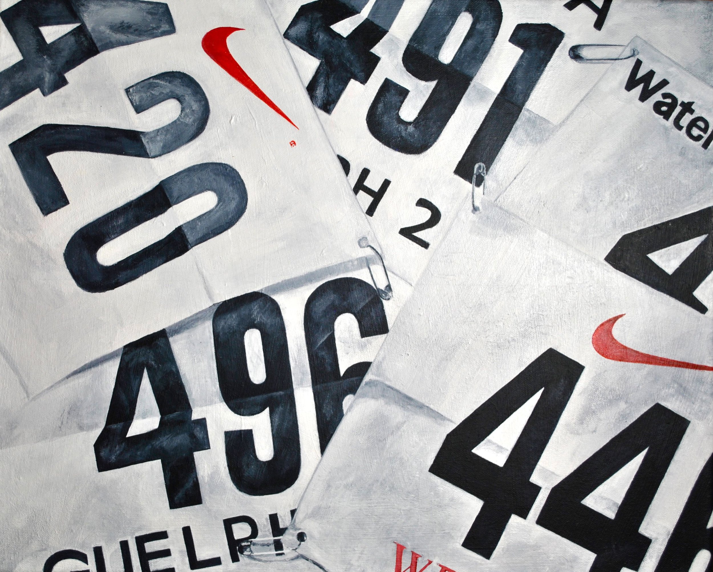 Track Numbers //
16x20" //
Acrylic on canvas //