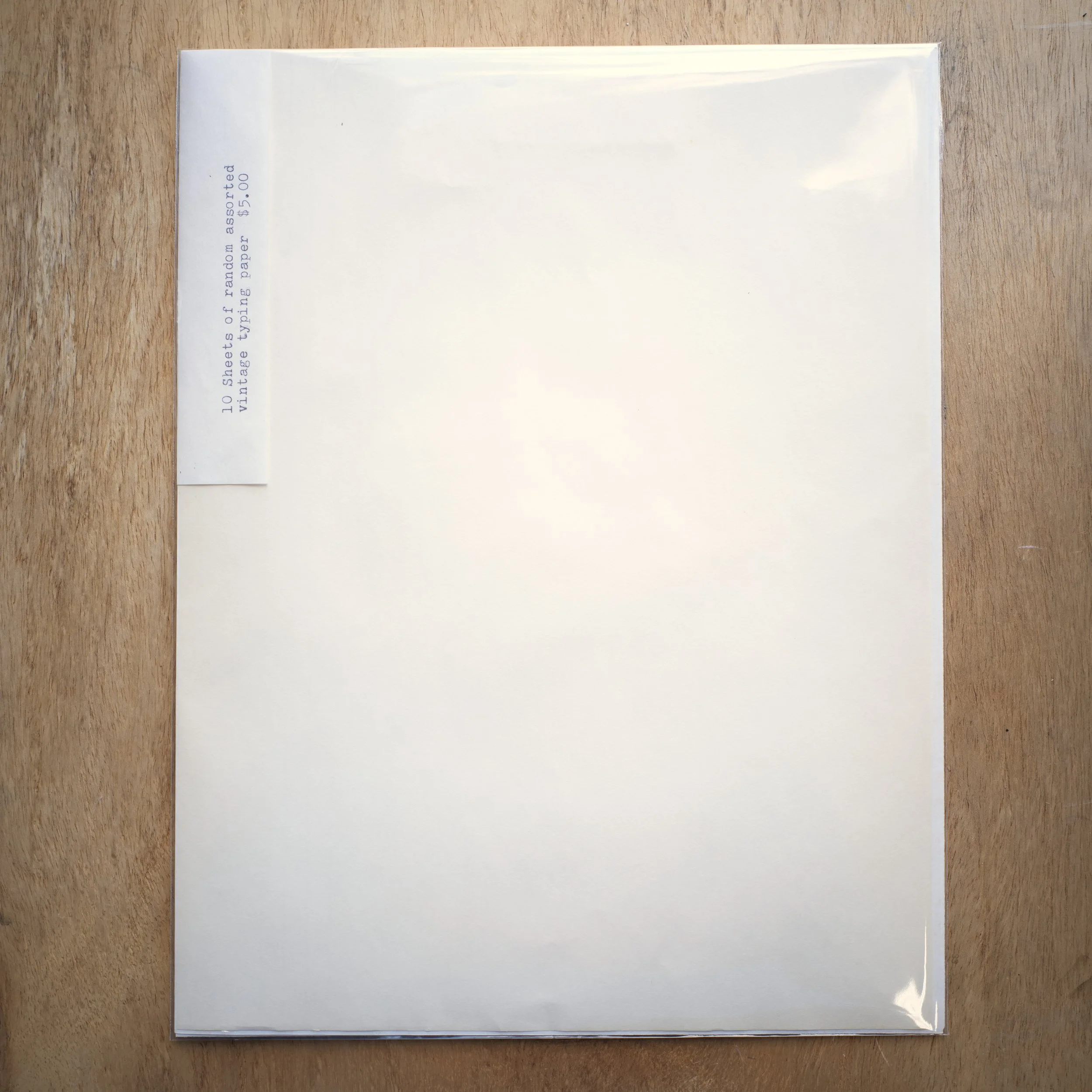 Random Assorted Vintage Typing Paper