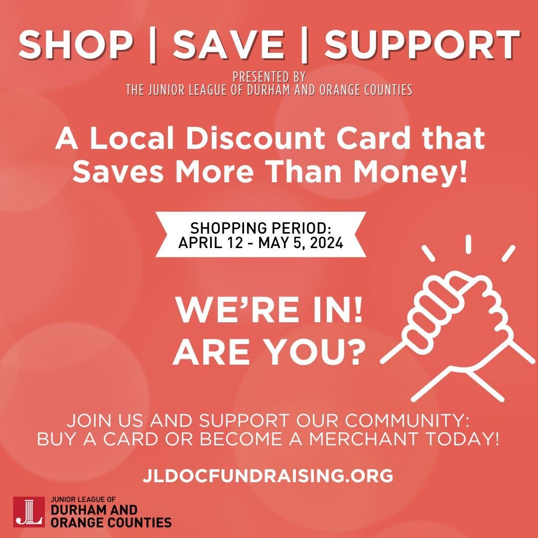 It's that time of year again:) We are offering a special discount to those who present their Shop|Save|Support card:)