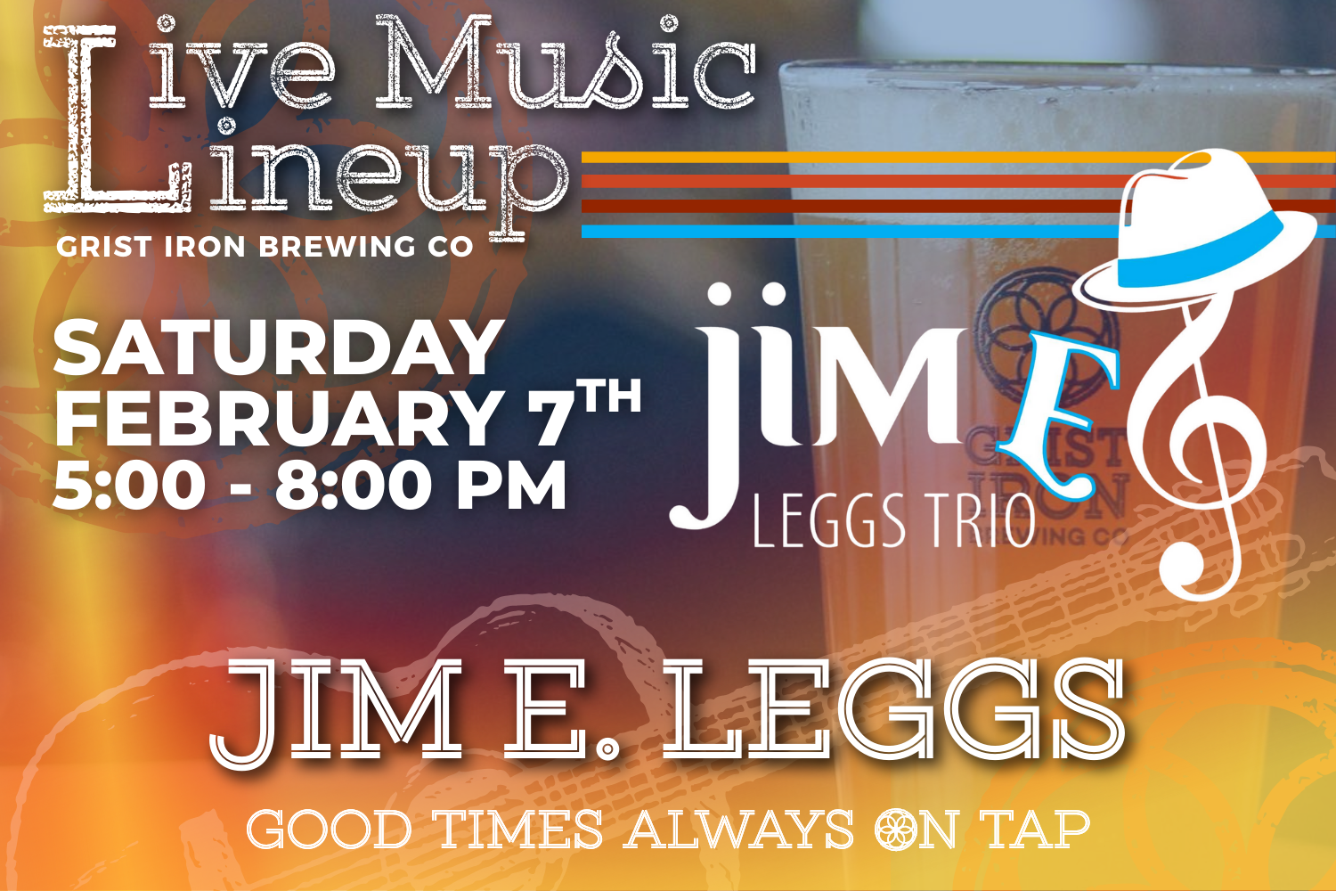 Live Music: Jim E. Leggs Trio