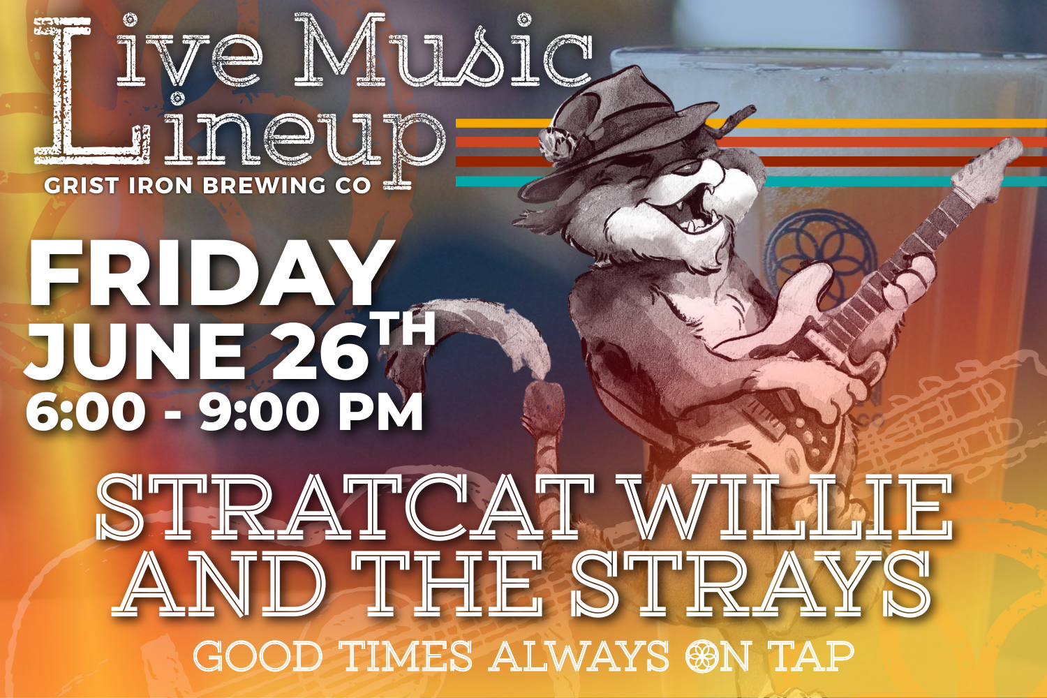 Live Music: StratCat Willie & The Strays