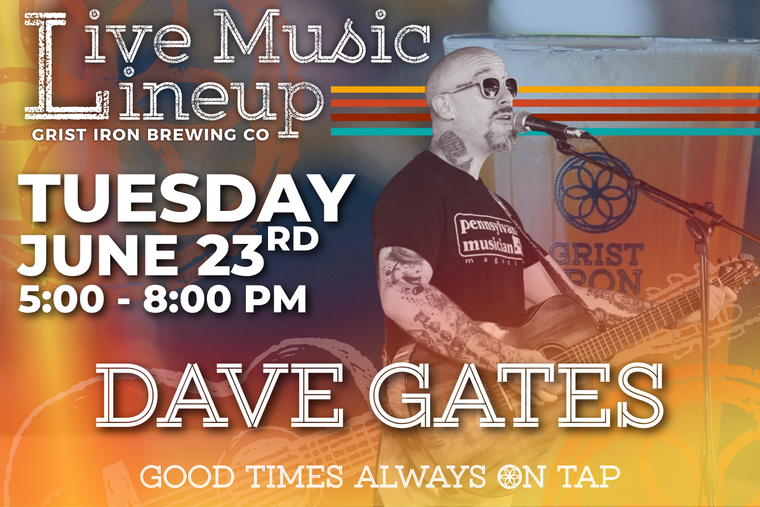 Live Music Lineup: Dave Gates
