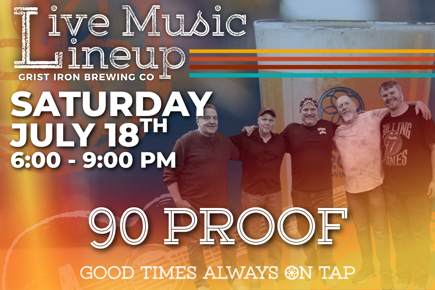 Live Music Lineup: 90 Proof