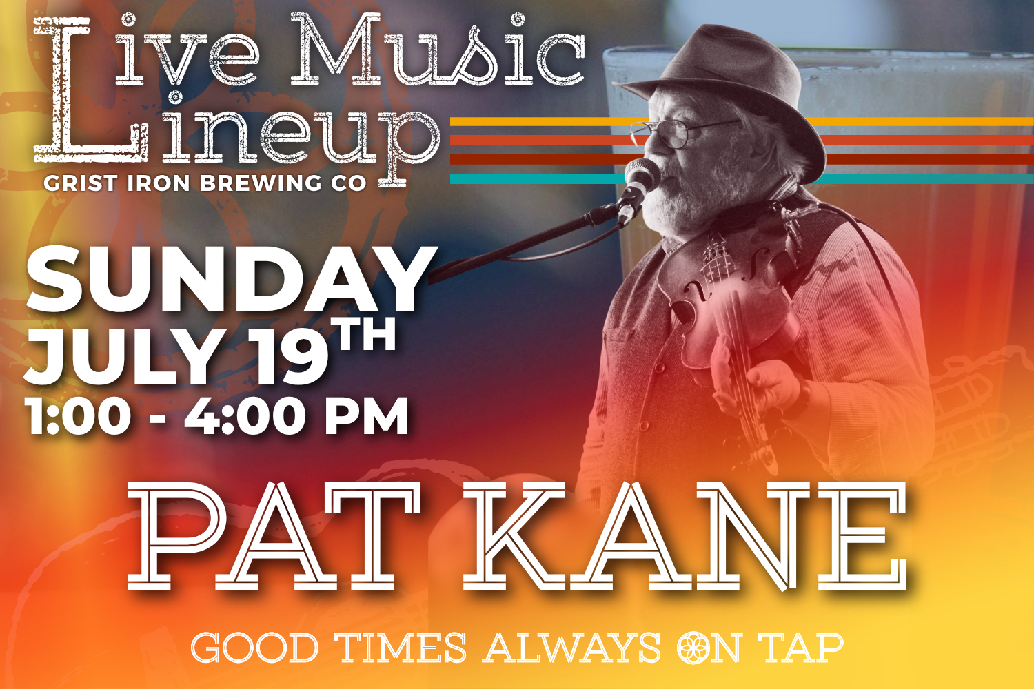 Live Music Lineup: Pat Kane